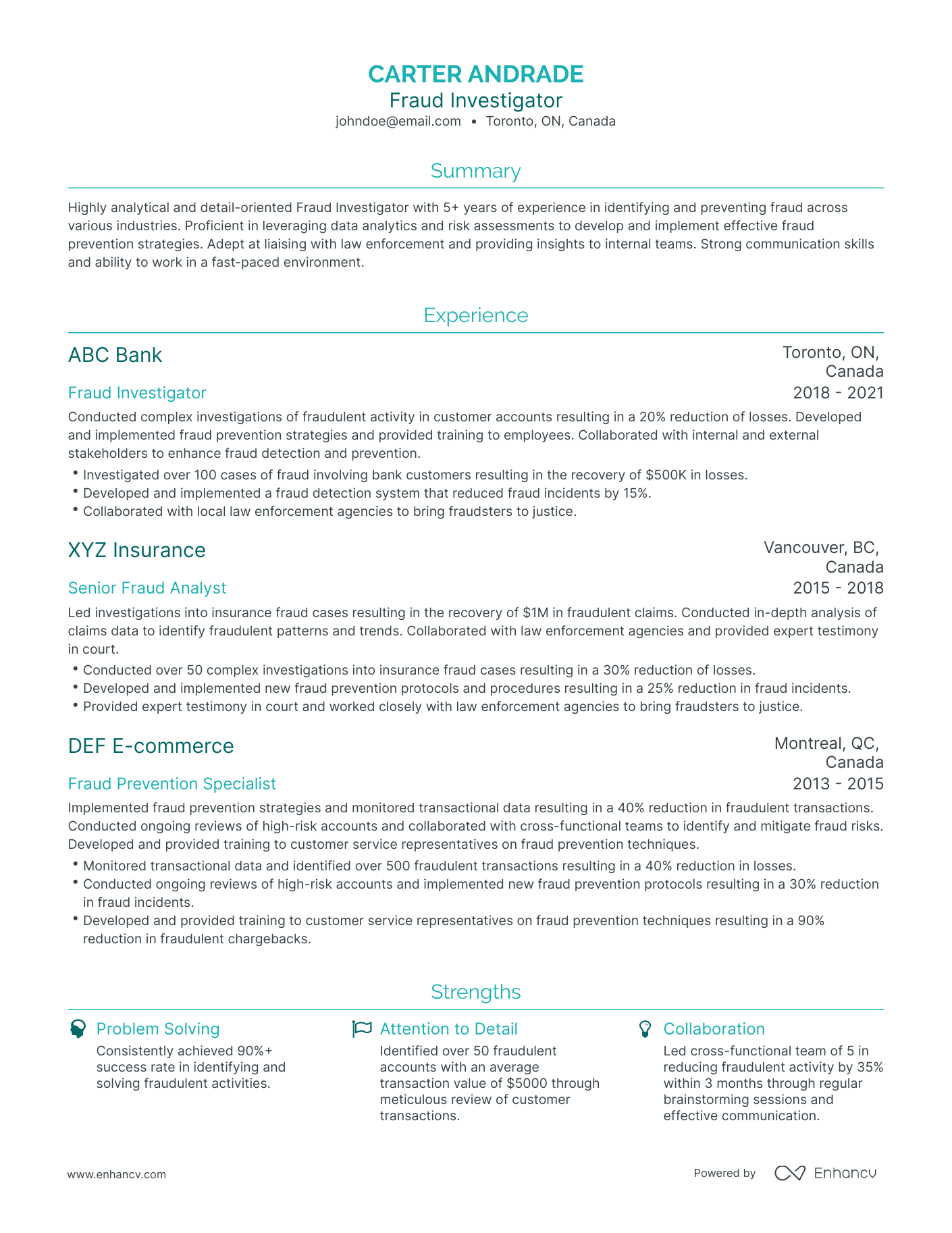 5 Fraud Investigator Resume Examples & Guide For 2023