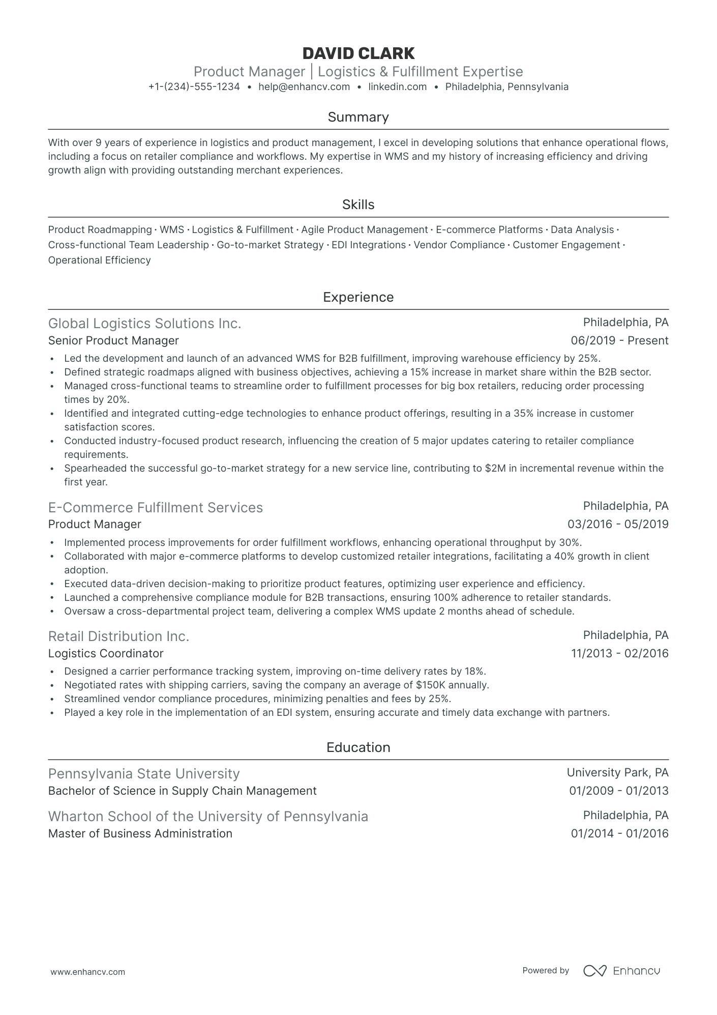 5 B2B Product Manager Resume Examples & Guide for 2024