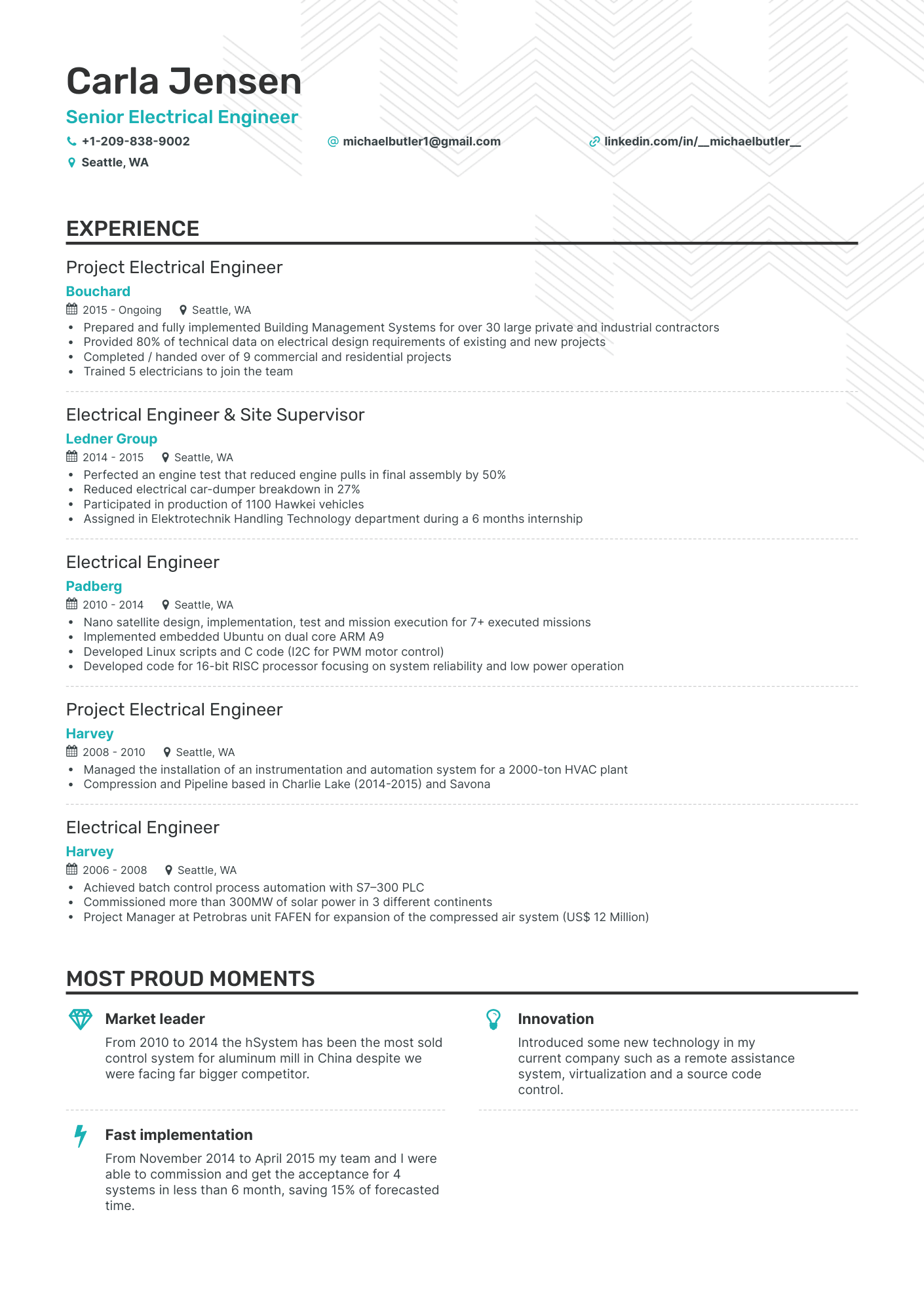 5 Electrical Engineering Resume Examples & Guide for 2023
