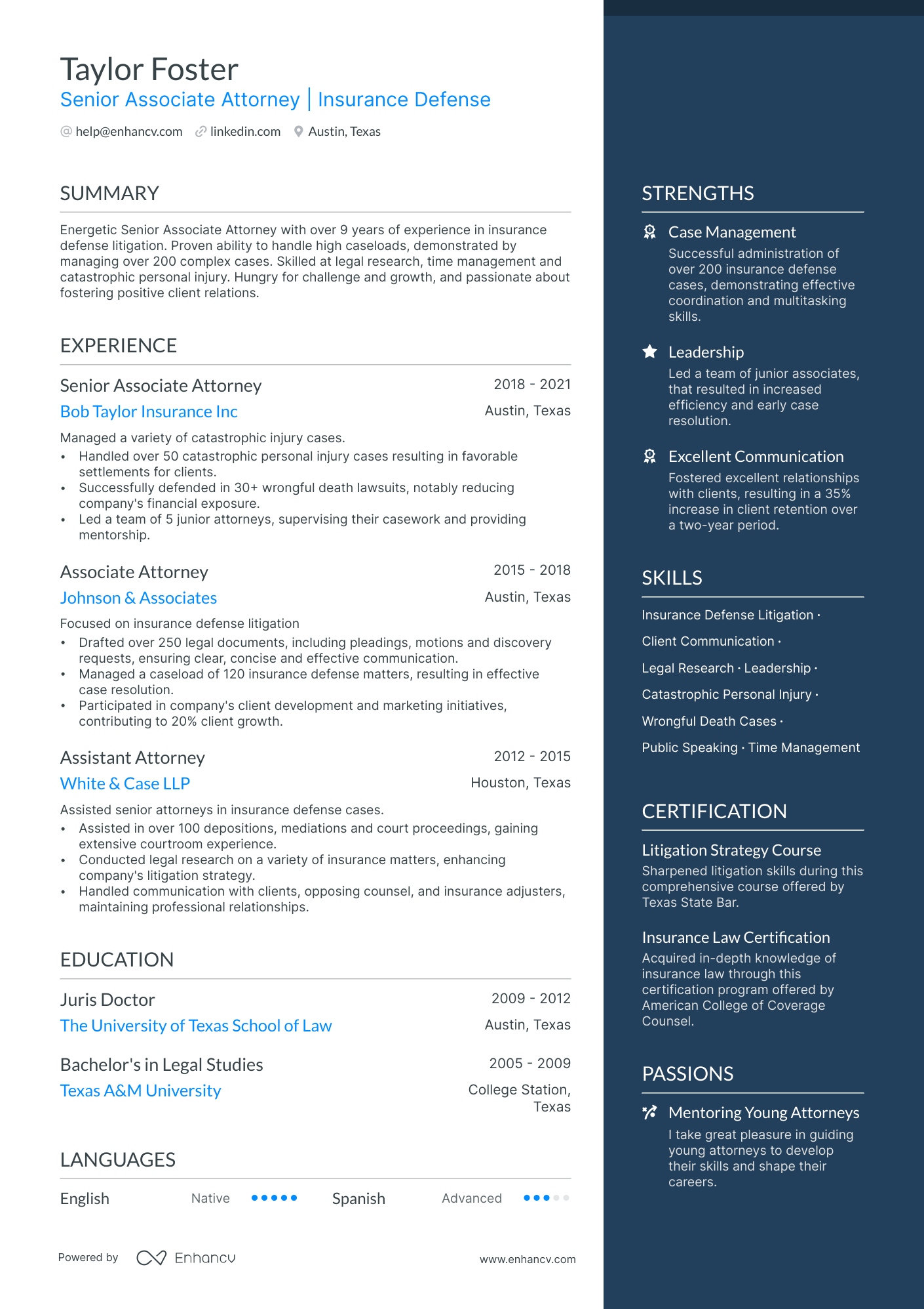 5 Associate Attorney Resume Examples & Guide for 2024