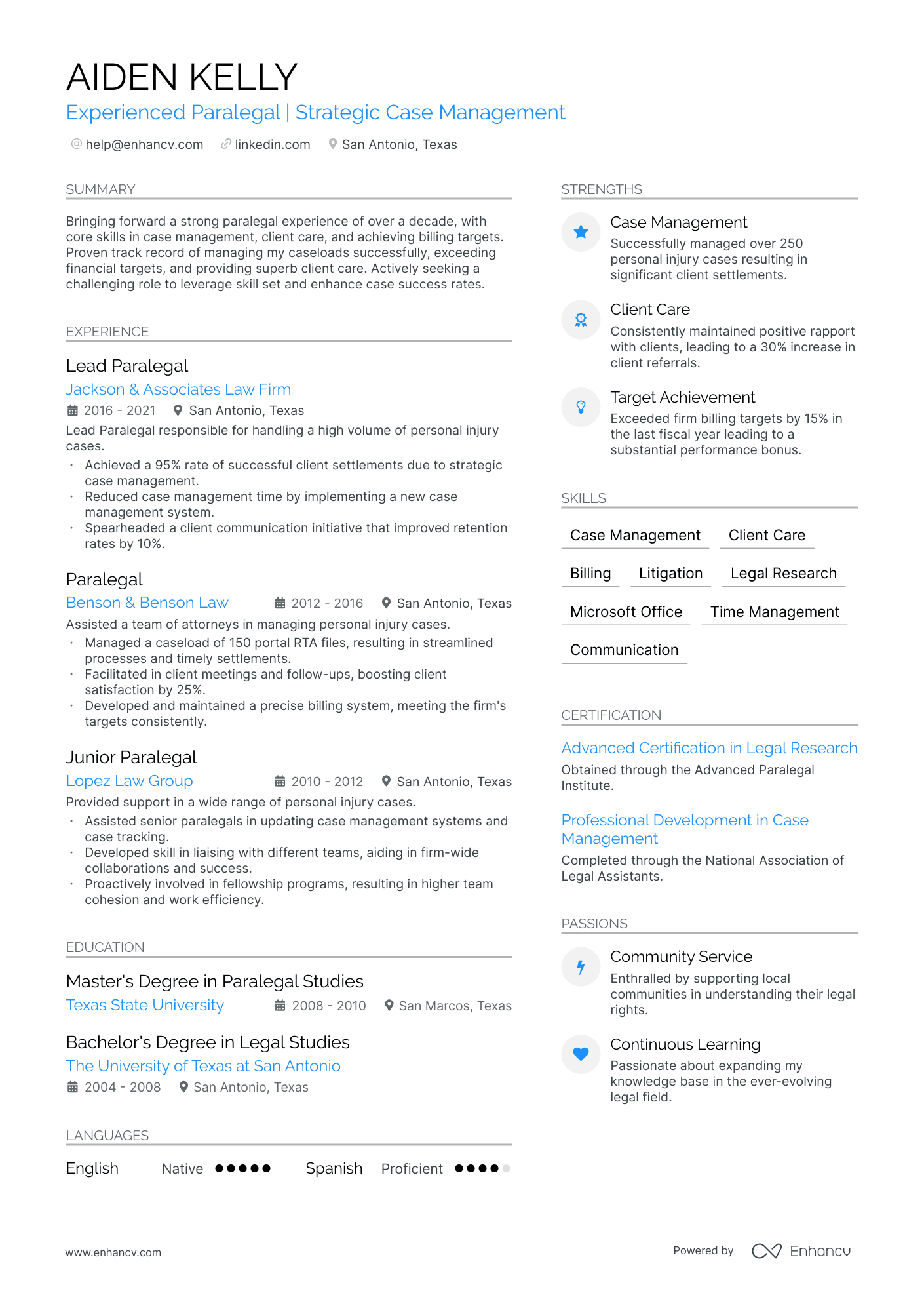 5 Personal Injury Paralegal Resume Examples & Guide for 2024