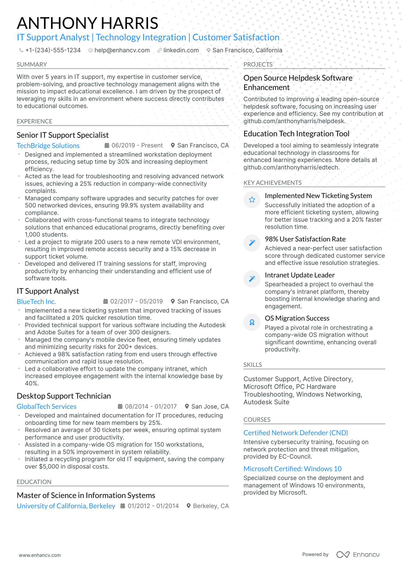 10 IT Support Analyst Resume Examples & Guide for 2026