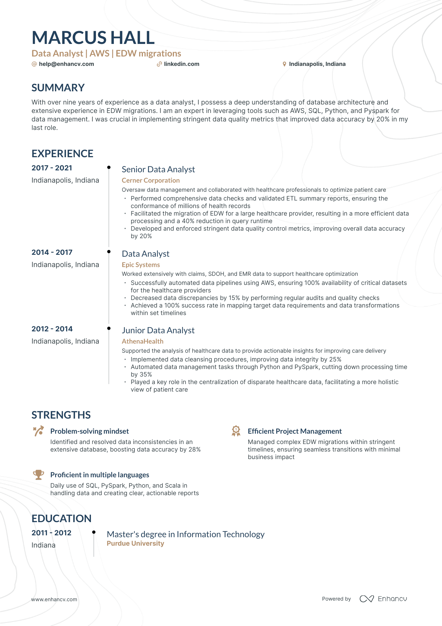 5 Senior Data Analyst Resume Examples & Guide for 2024