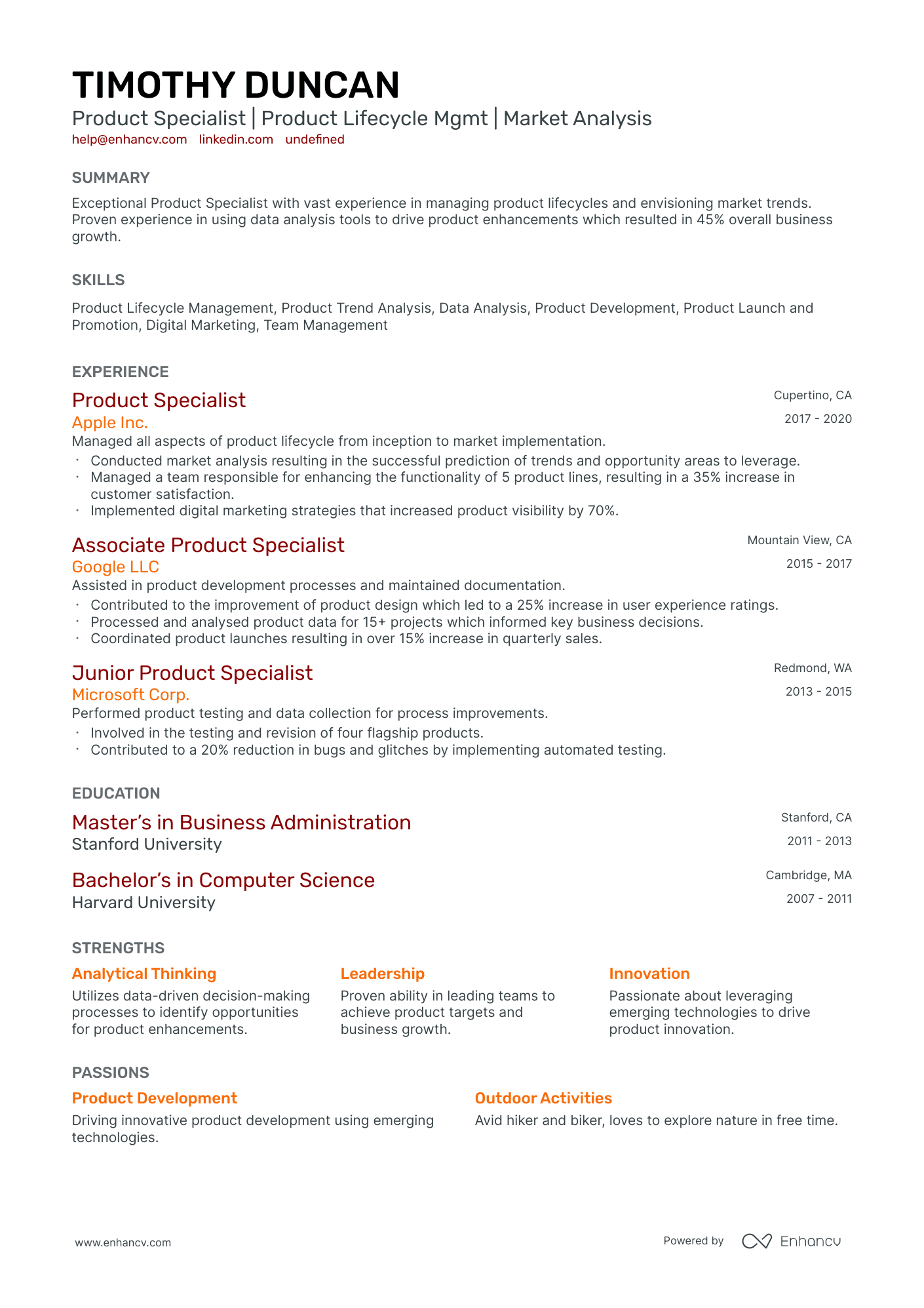 10 Product Specialist Resume Examples & Guide for 2026