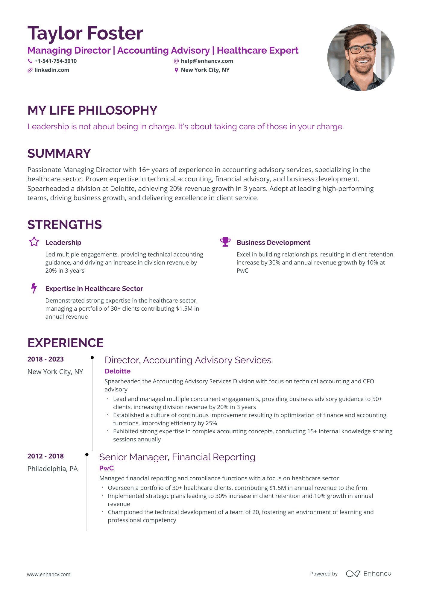 5 Managing Director Resume Examples & Guide for 2024