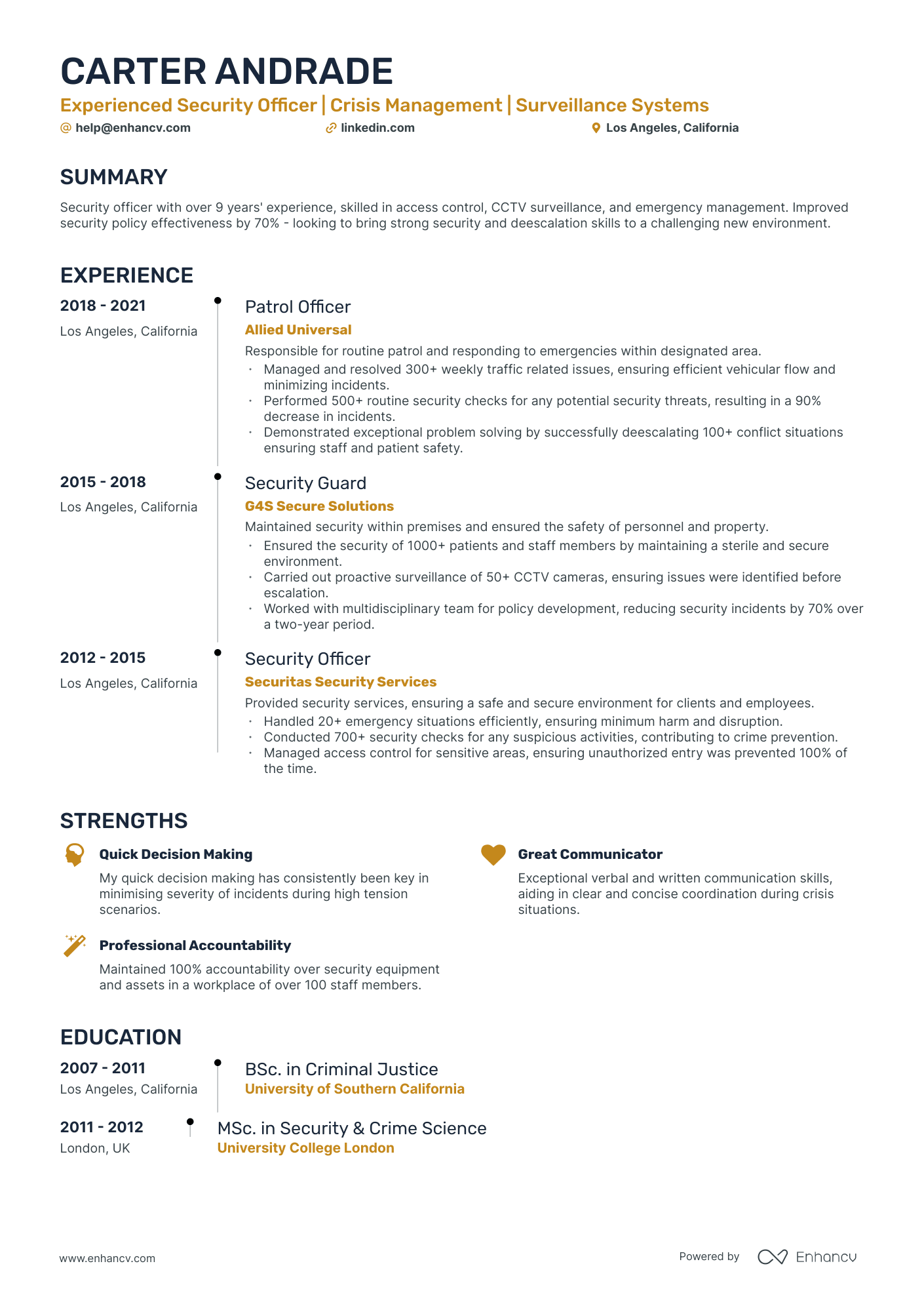 5 Public Safety Officer Resume Examples & Guide for 2024