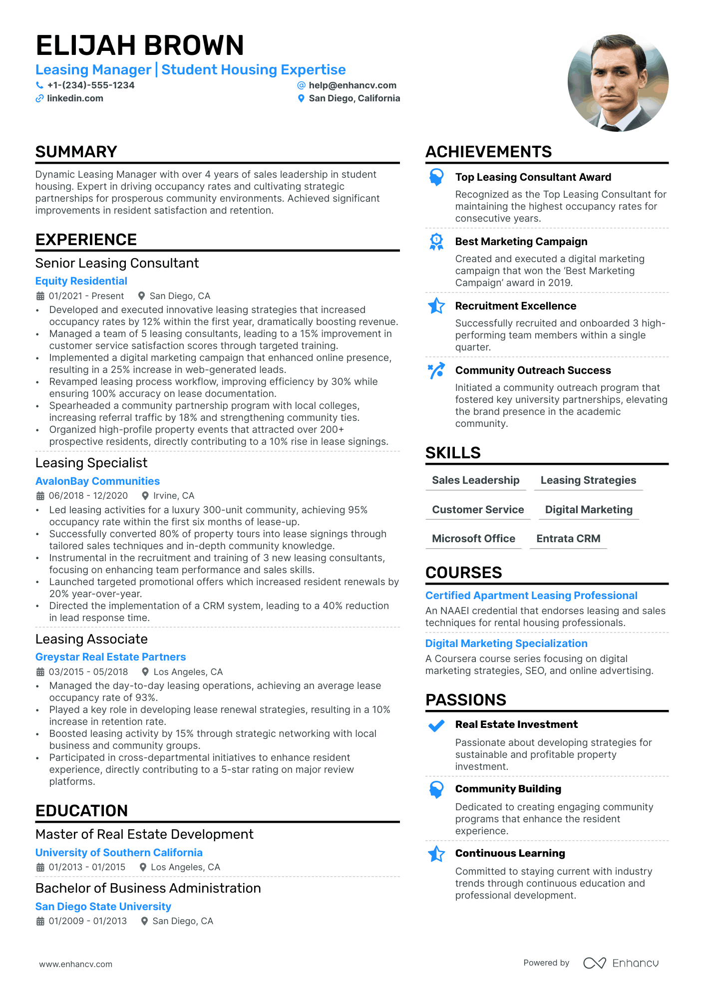 7 Property Manager Resume Examples & Guide For 2024