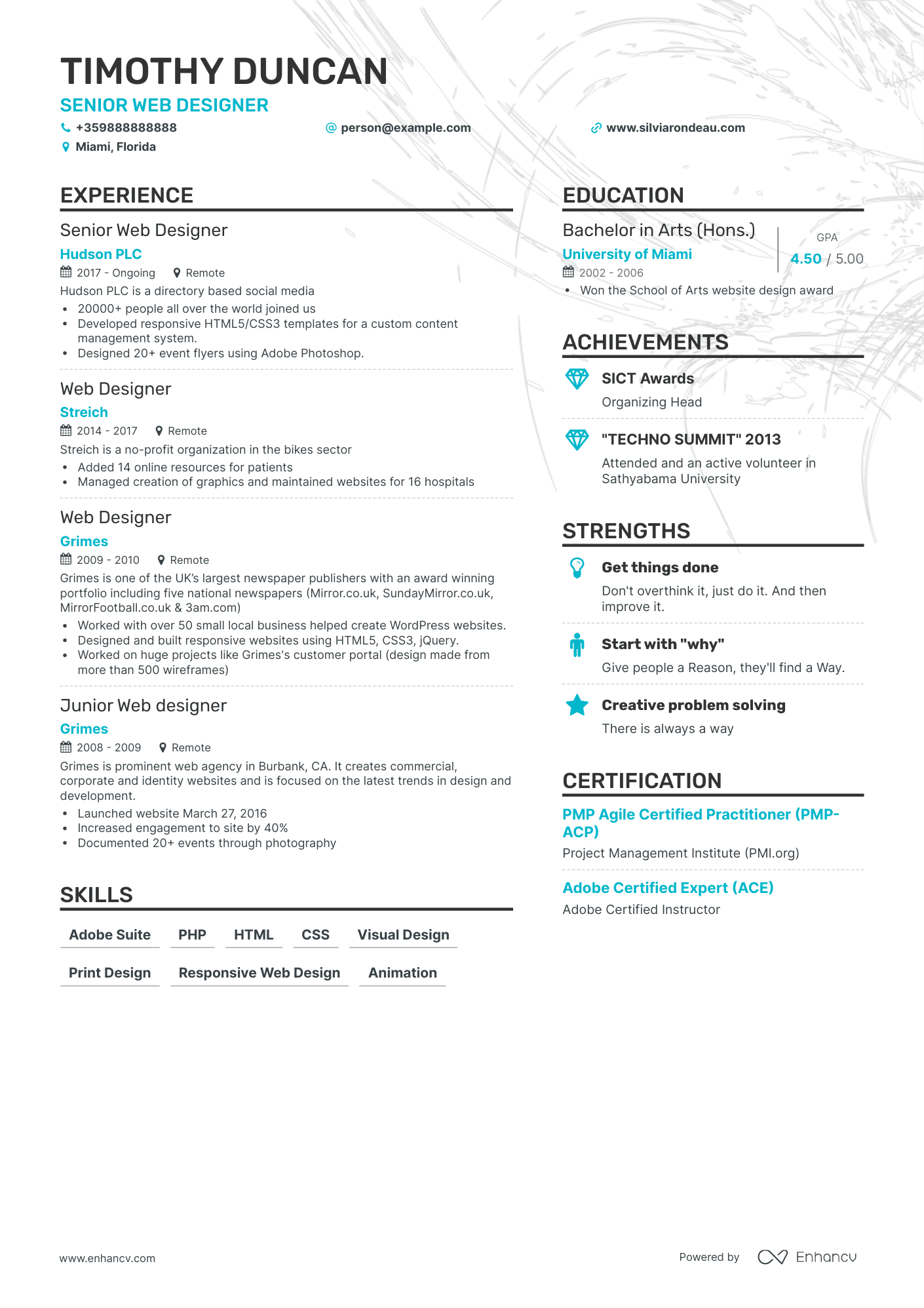 5 Web Designer Resume Examples & Guide for 2023