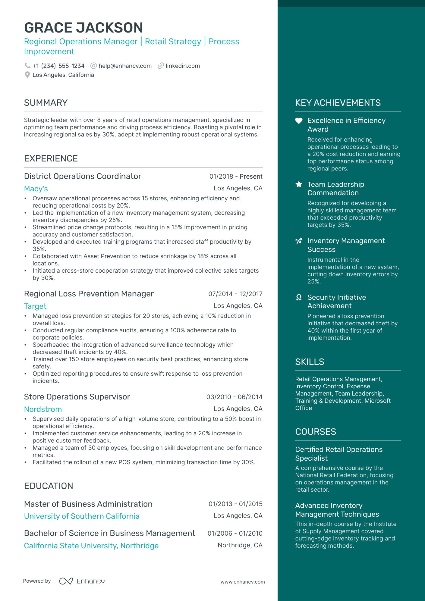 10 Regional Operations Manager Resume Examples & Guide for 2025