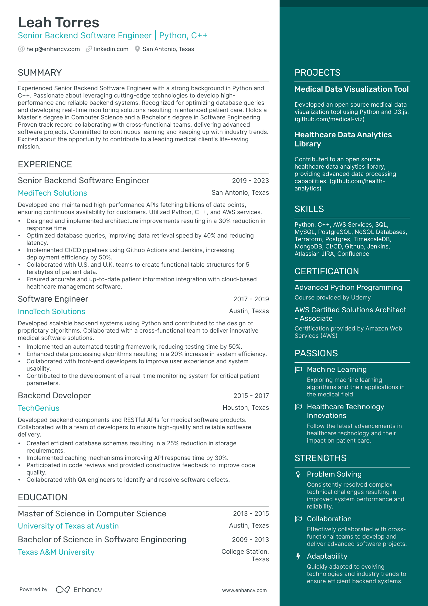 10 Lead Engineer Resume Examples & Guide for 2026