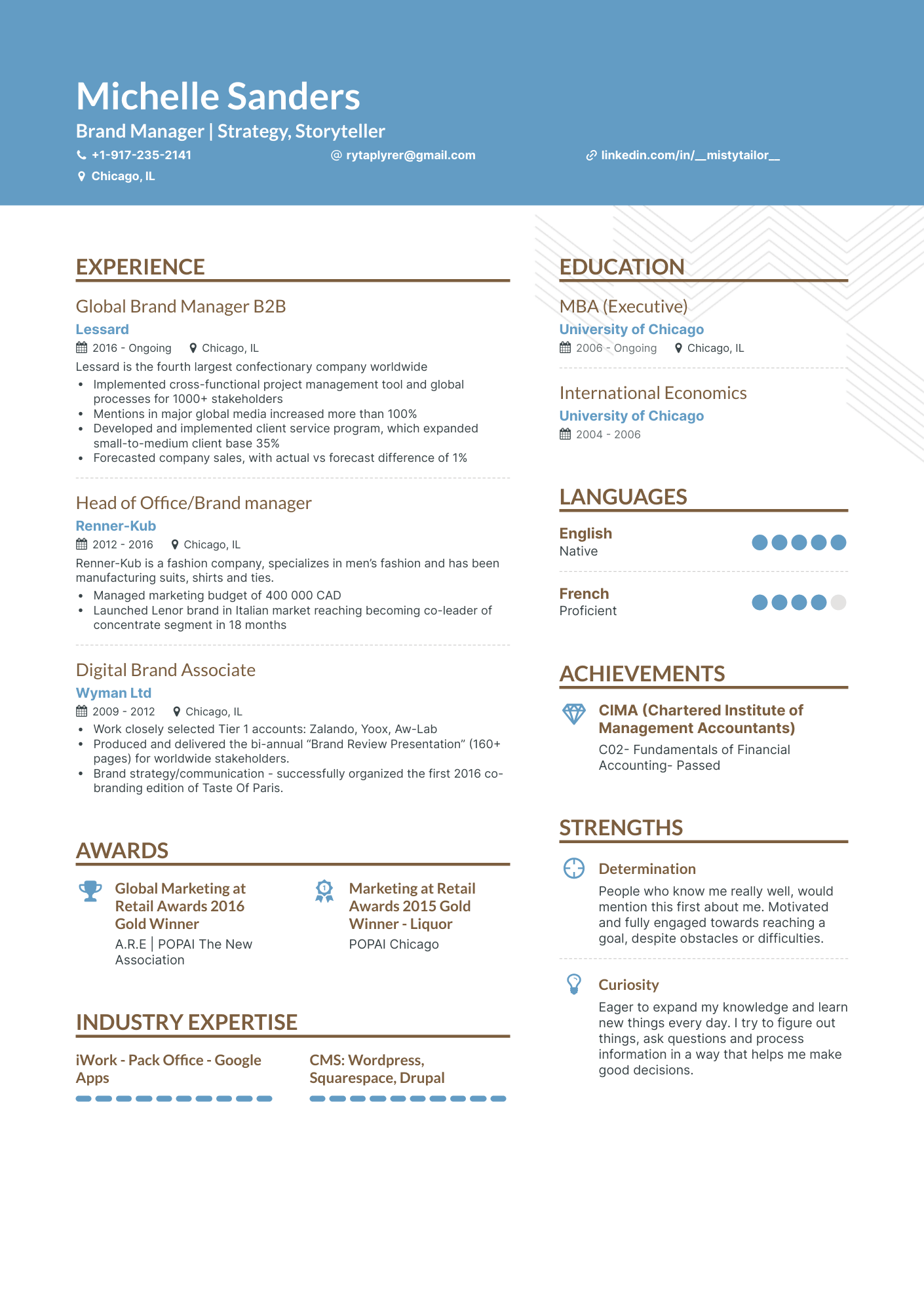 9 Brand Manager Resume Examples & Guide for 2023