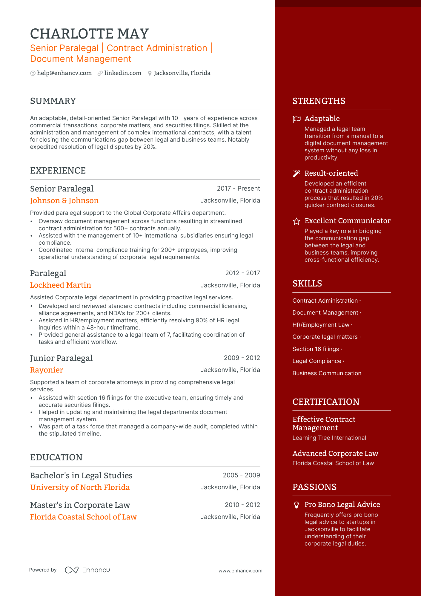 7 Paralegal Resume Examples & Guide for 2024