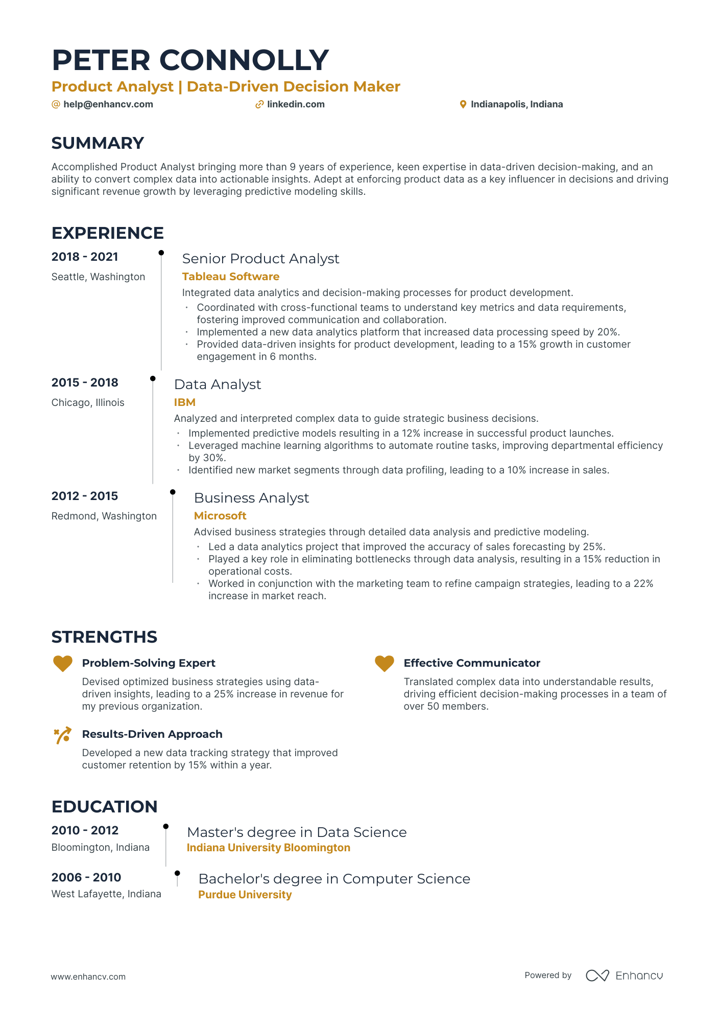 5 Product Analyst Resume Examples & Guide for 2024