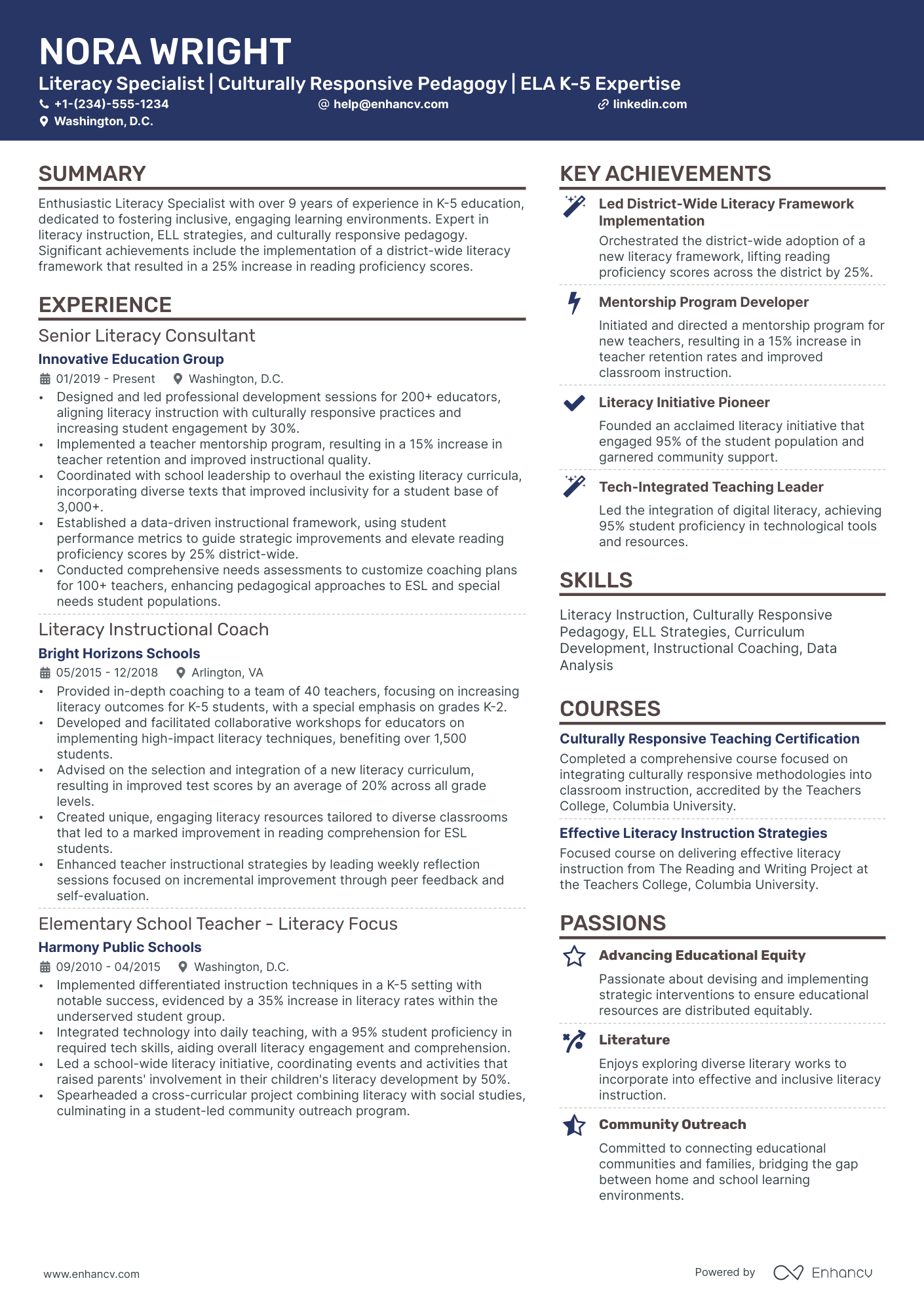 10 Educational Consultant Resume Examples & Guide for 2026