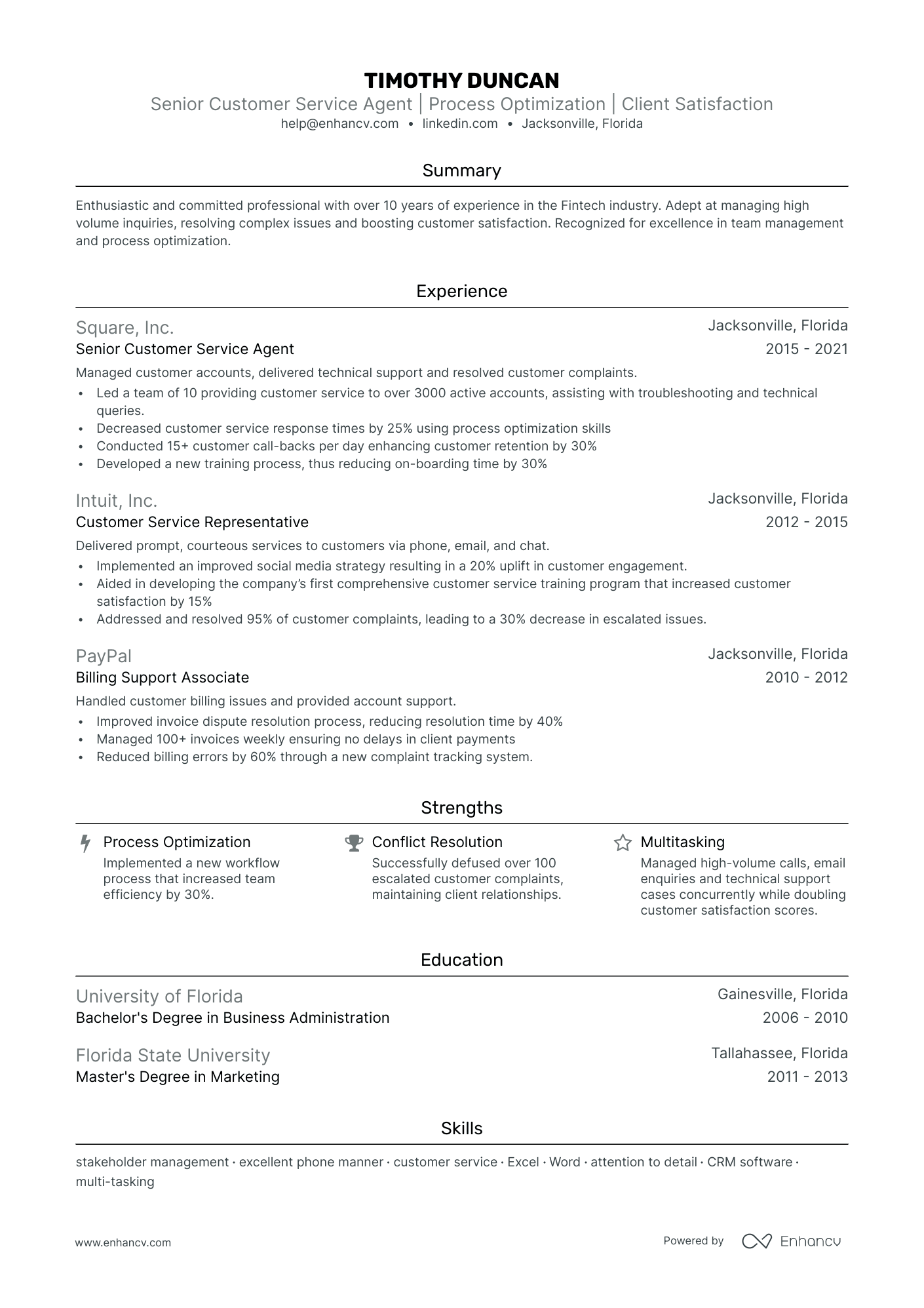 5 Customer Service Agent Resume Examples & Guide for 2024