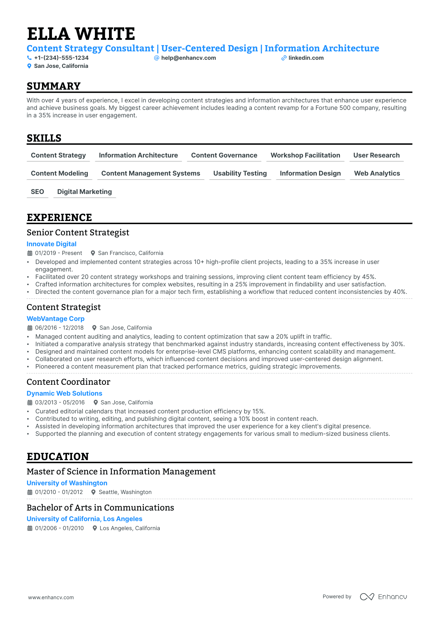 5 Strategy Consultant Resume Examples & Guide for 2024