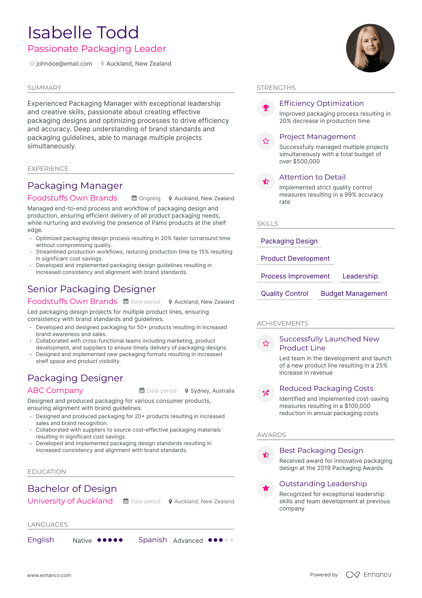 5 Packaging Manager Resume Examples & Guide for 2023