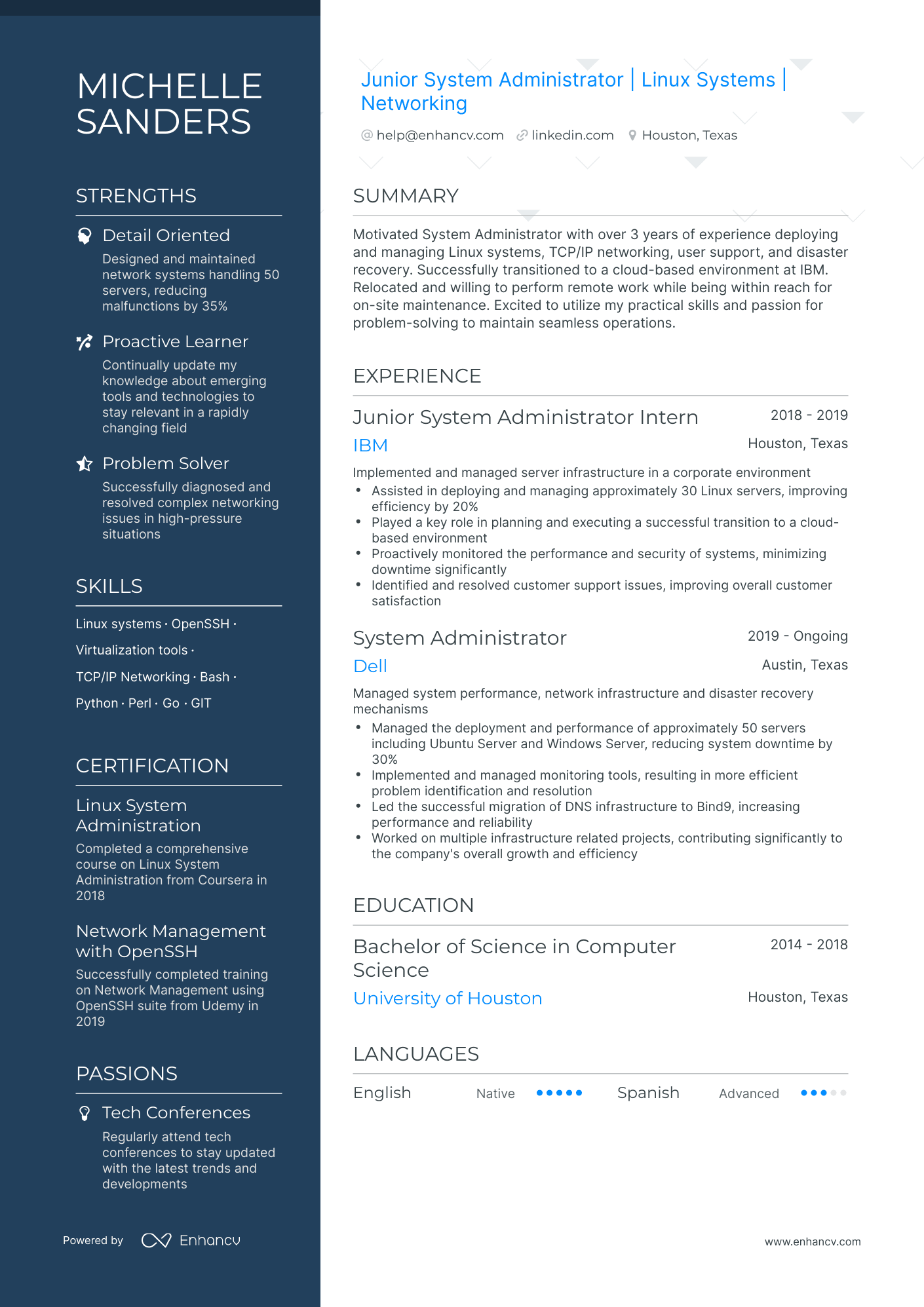 5 Junior System Administrator Resume Examples & Guide for 2024