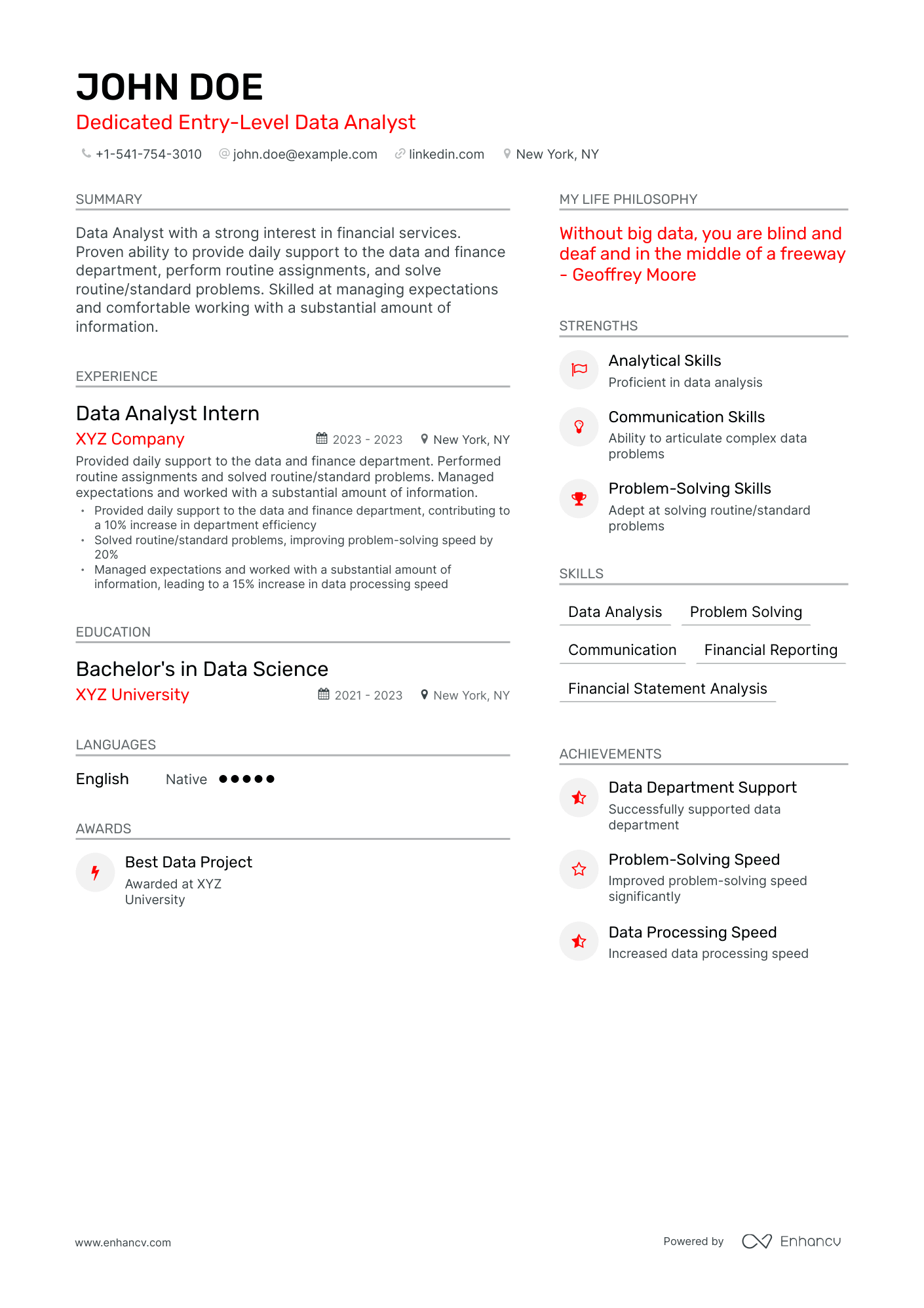 5 Entry-Level Data Analyst Resume Examples & Guide for 2024