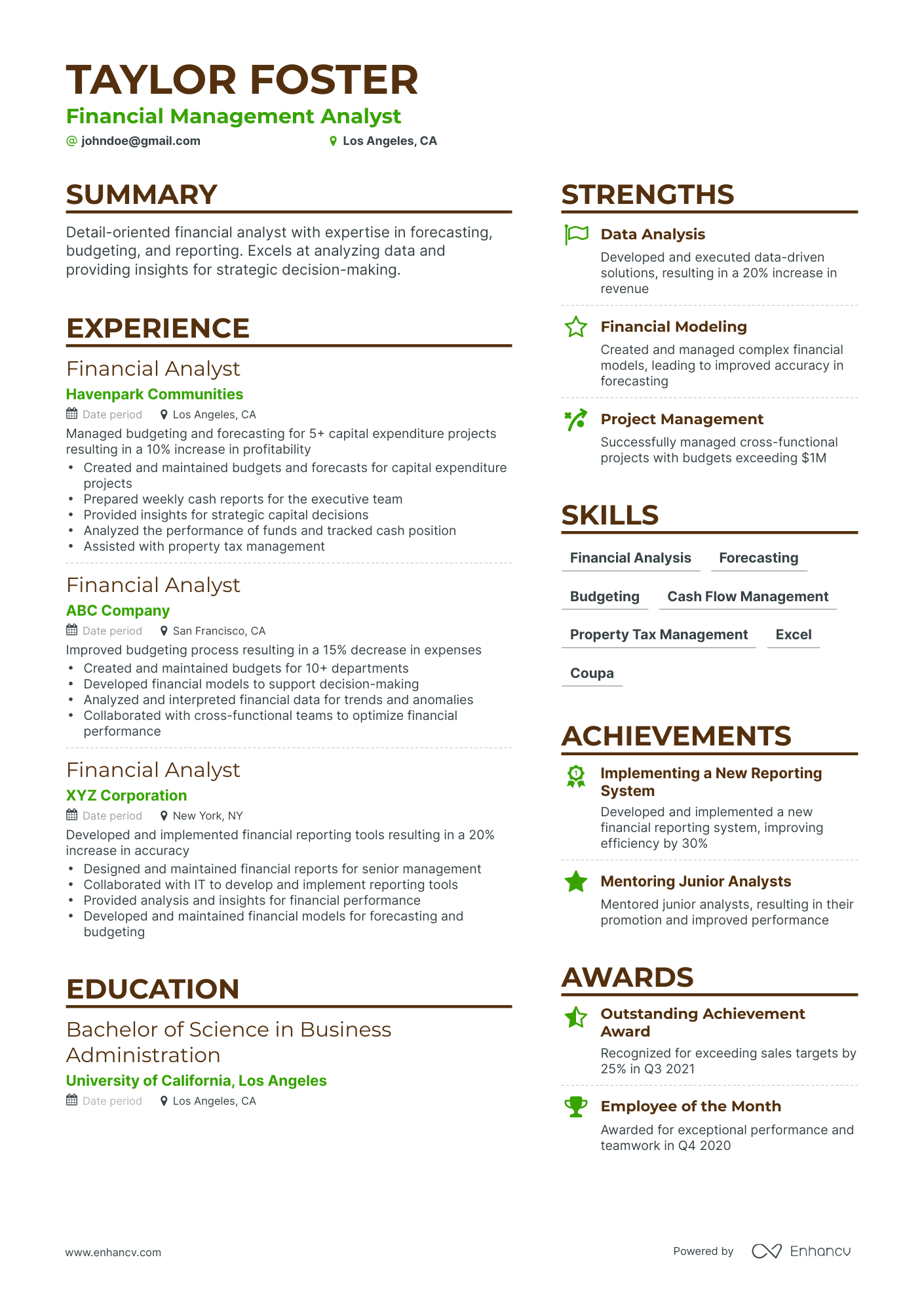 12 Financial Analyst Resume Examples & Guide for 2024