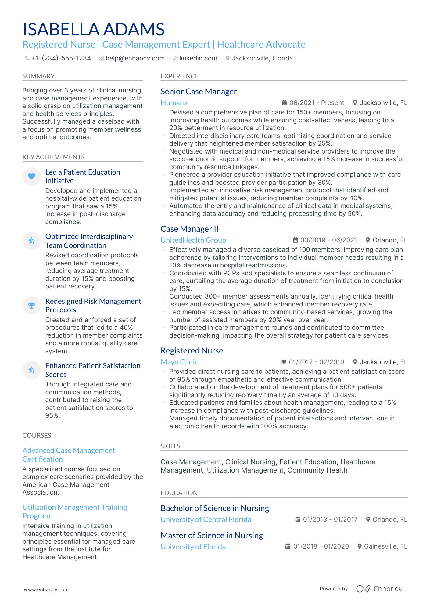 10 Care Manager Resume Examples & Guide for 2026