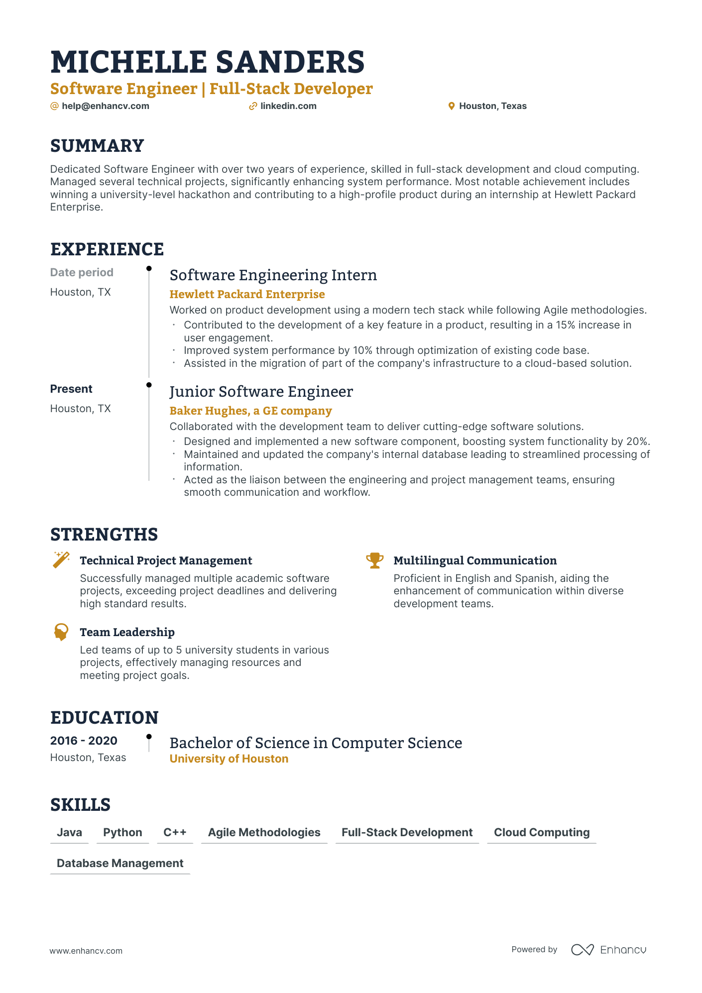 5 Junior Software Engineer Resume Examples & Guide for 2024