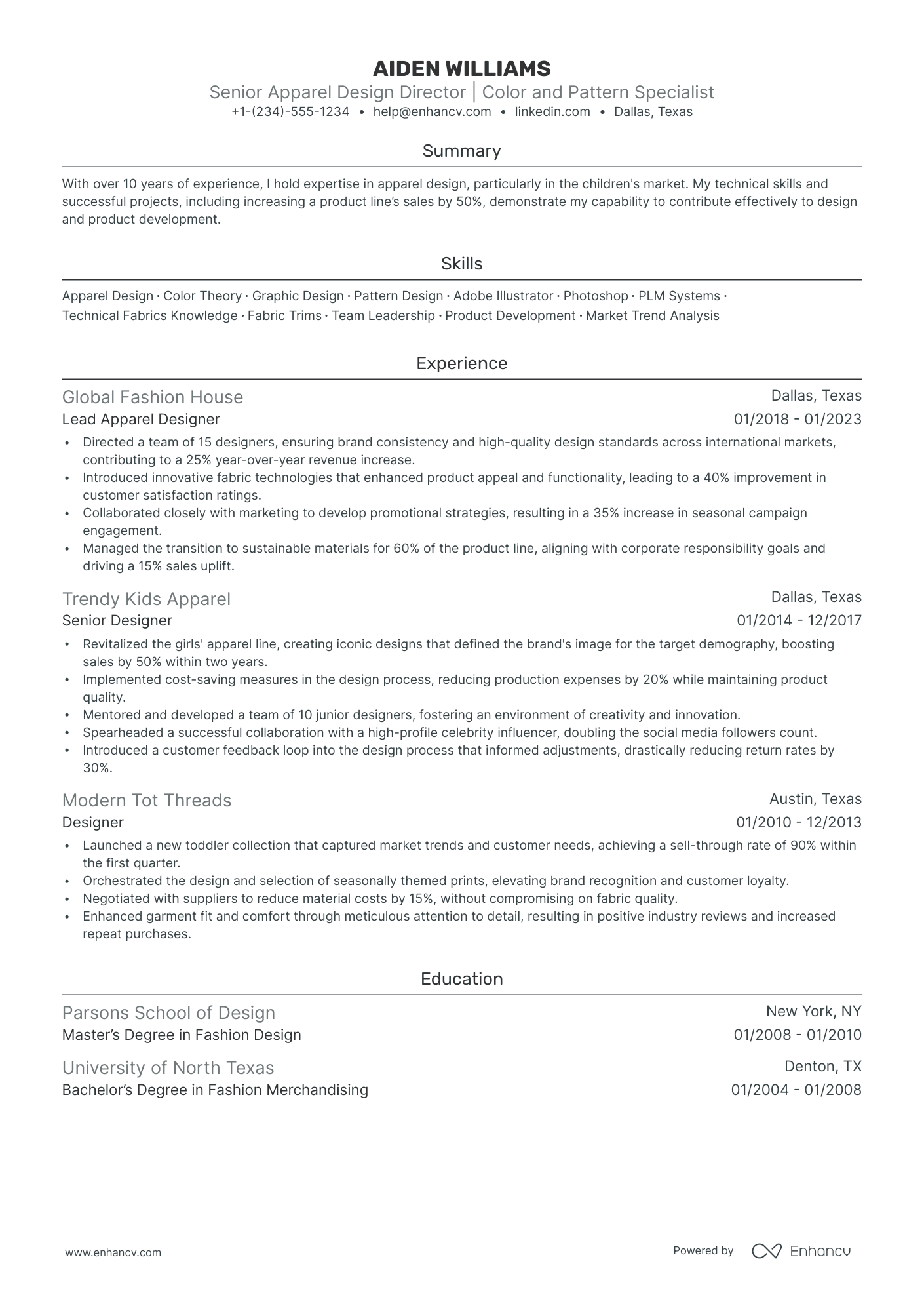 5 Design Director Resume Examples & Guide for 2024