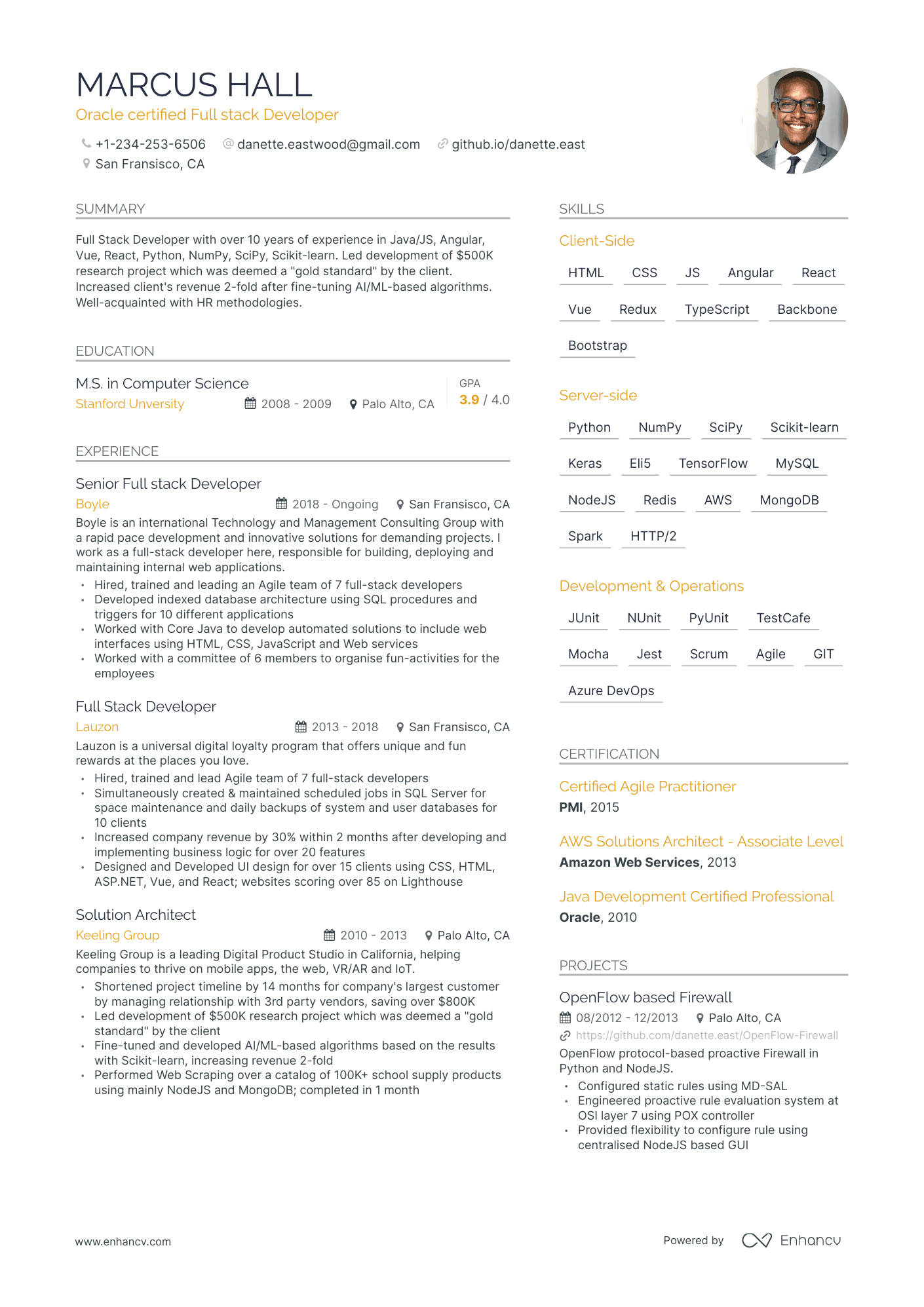 11 Full Stack Developer Resume Examples & Guide For 2023