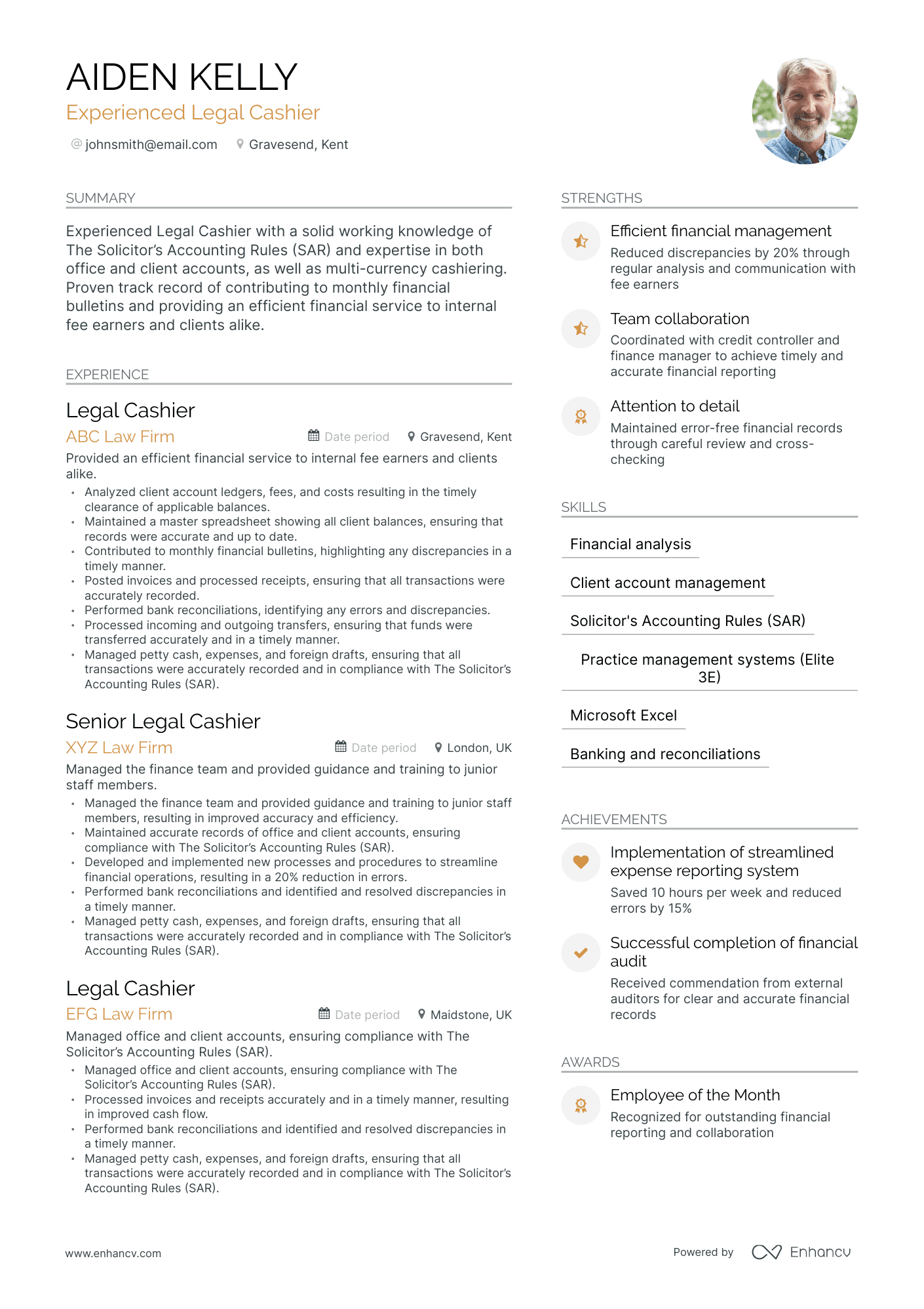 5 Cashier Manager Resume Examples & Guide for 2024