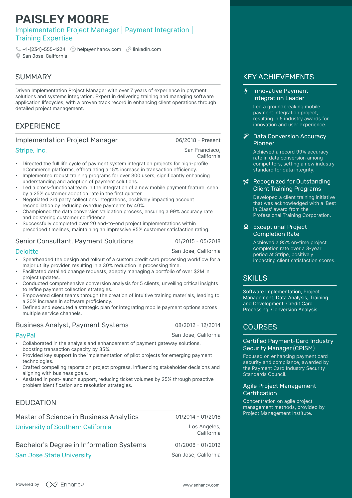 10 Implementation Project Manager Resume Examples & Guide for 2026