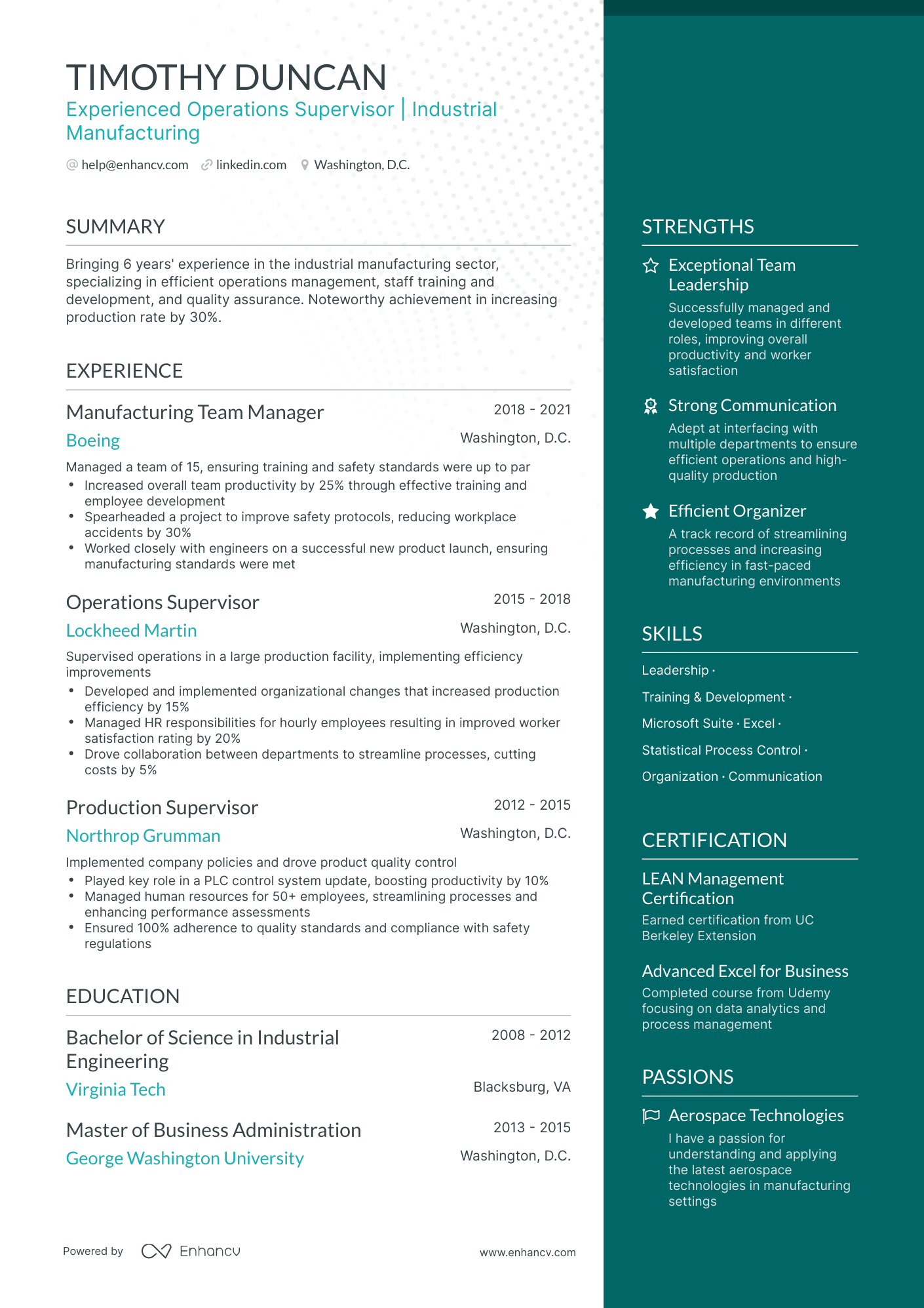 5 Operations Supervisor Resume Examples & Guide for 2024