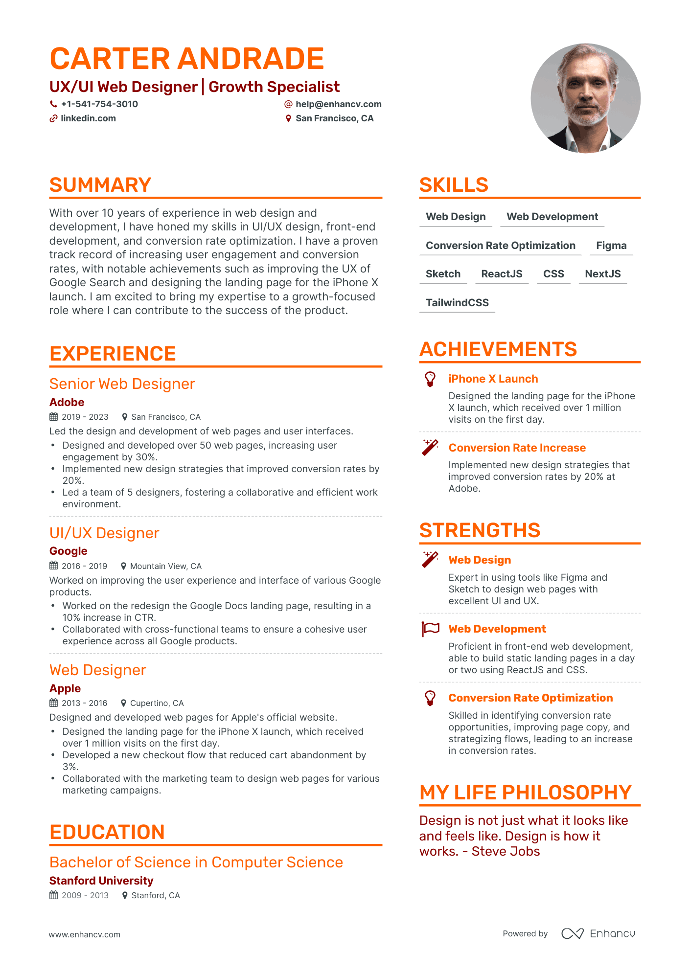 5 Web Designer Resume Examples & Guide for 2024