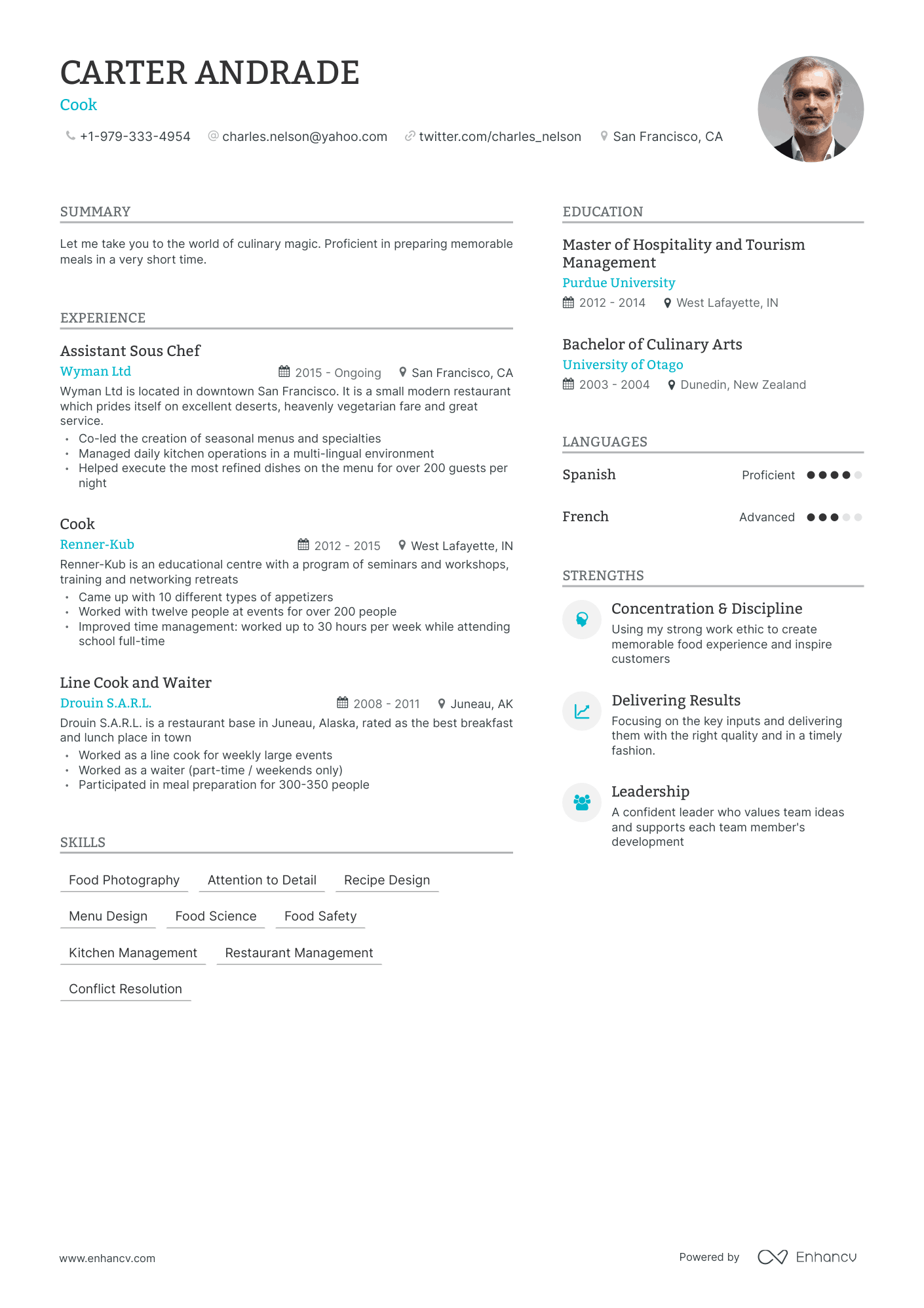 5 Cook Resume Examples & Guide for 2024