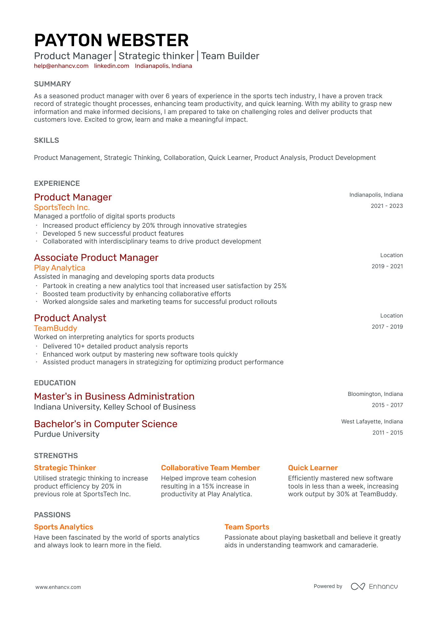 10 Product Manager Intern Resume Examples & Guide for 2026