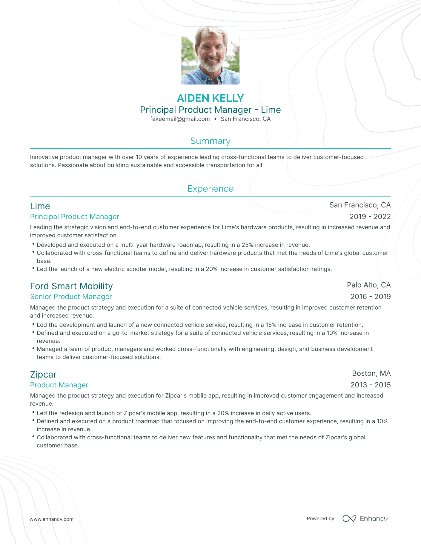 5 Principal Product Manager Resume Examples & Guide for 2023