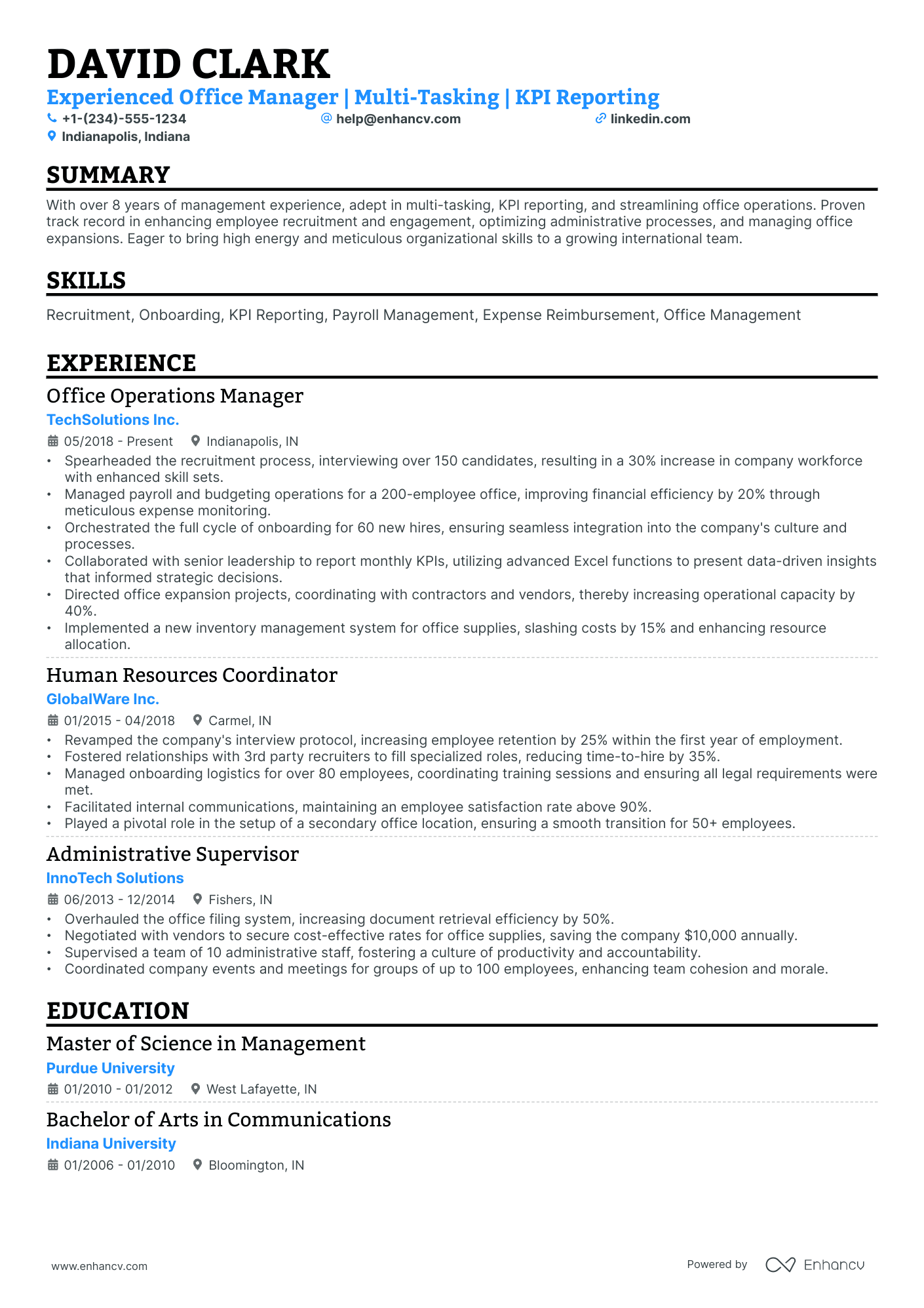 10 Business Operations Manager Resume Examples & Guide for 2026