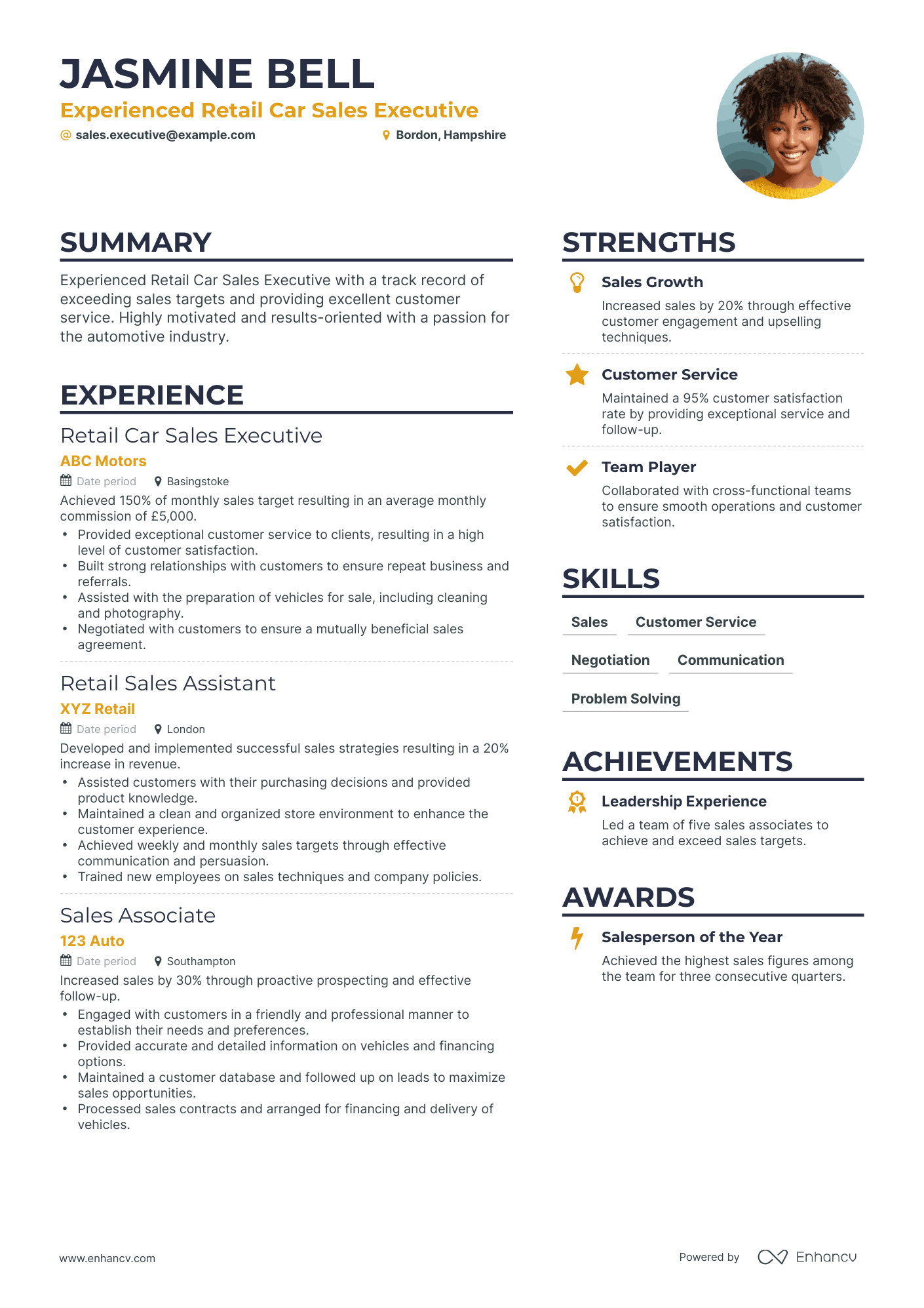 5 Sales Executive Resume Examples & Guide for 2024