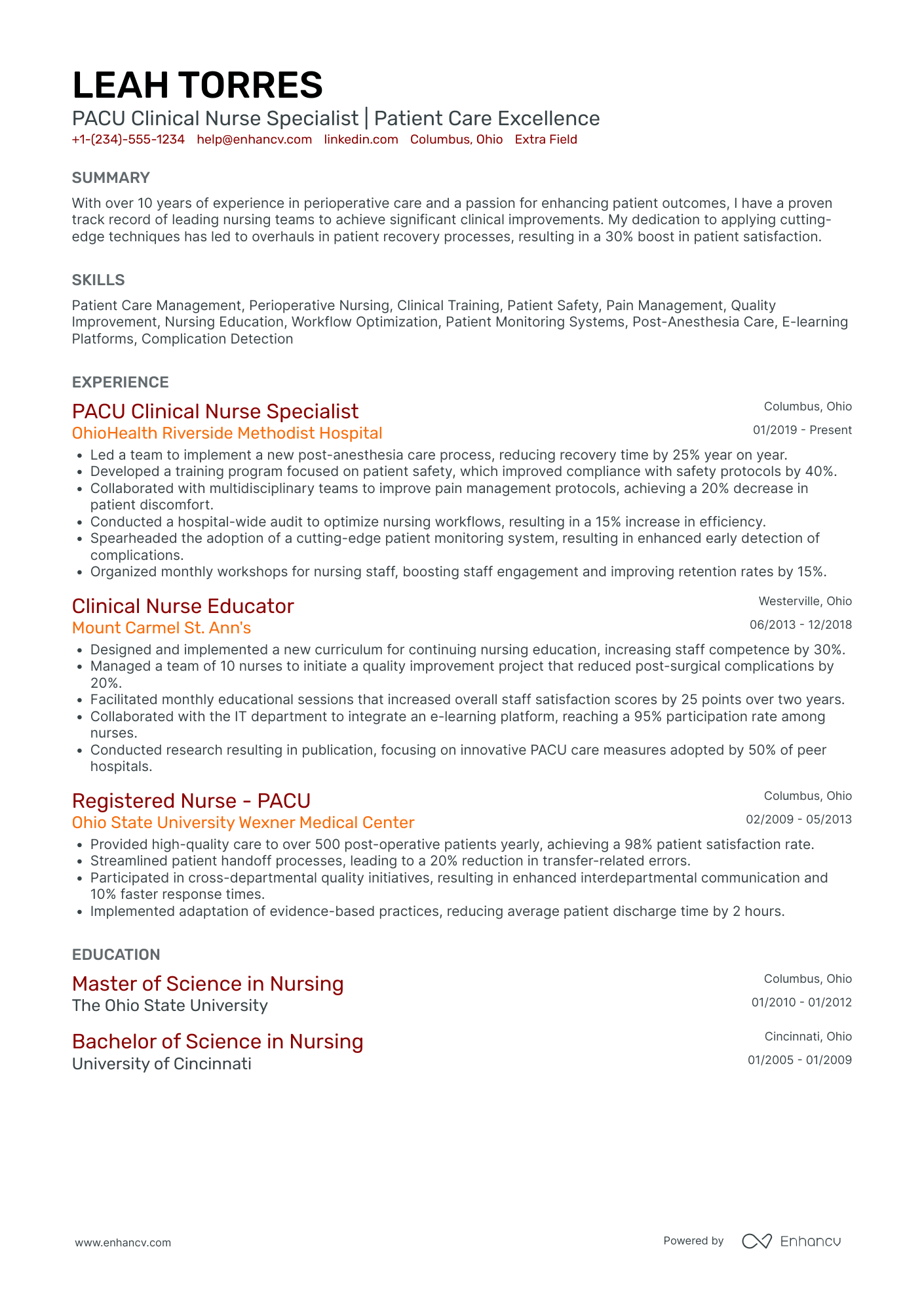 16 PACU Nurse Resume Examples amp - AHR0cHM6Ly9jZG4uZW5oYW5jdi5jb20vcHJlZGVmaW5lZC1leGFtcGxlcy9GN3N0RDhEZGJvdWR2MTRraWlqb1N0ZjBZT2FtWWlKTnV2a3A1am02L2ltYWdlLnBuZw~~ 