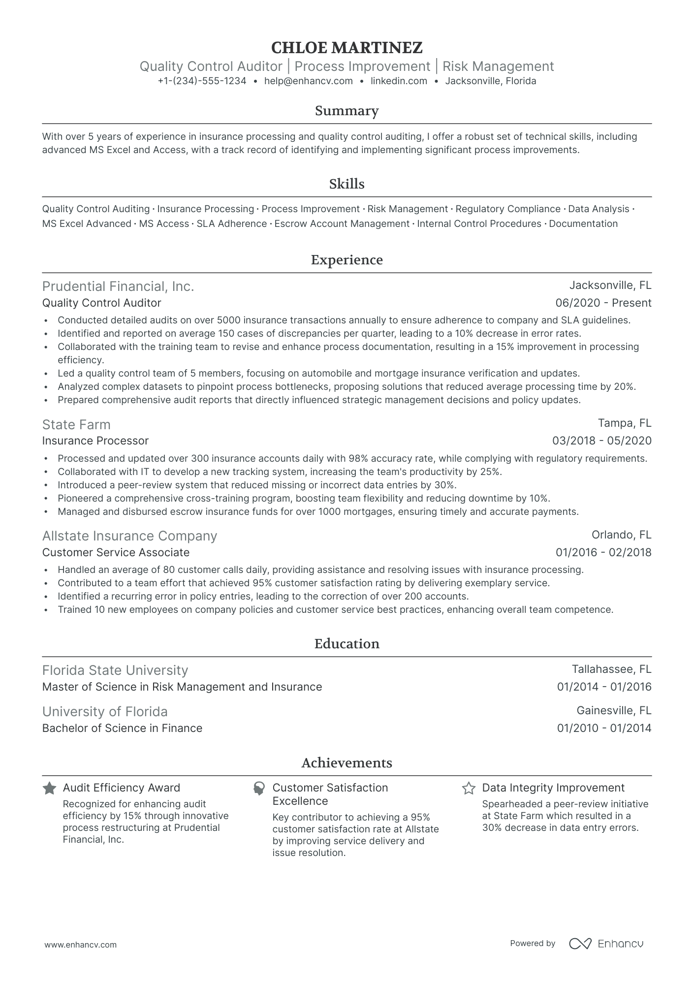 5 Quality Control Specialist Resume Examples & Guide for 2024