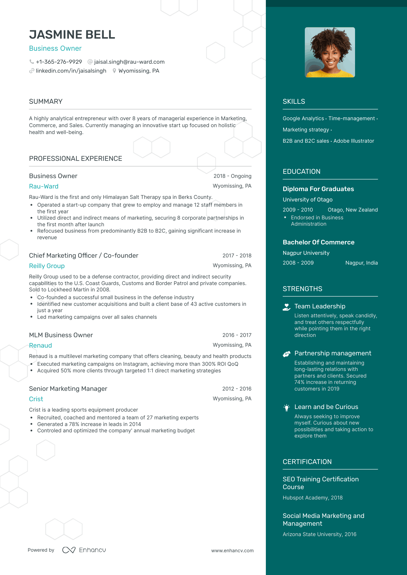 5 Business Owner Resume Examples & Guide for 2023