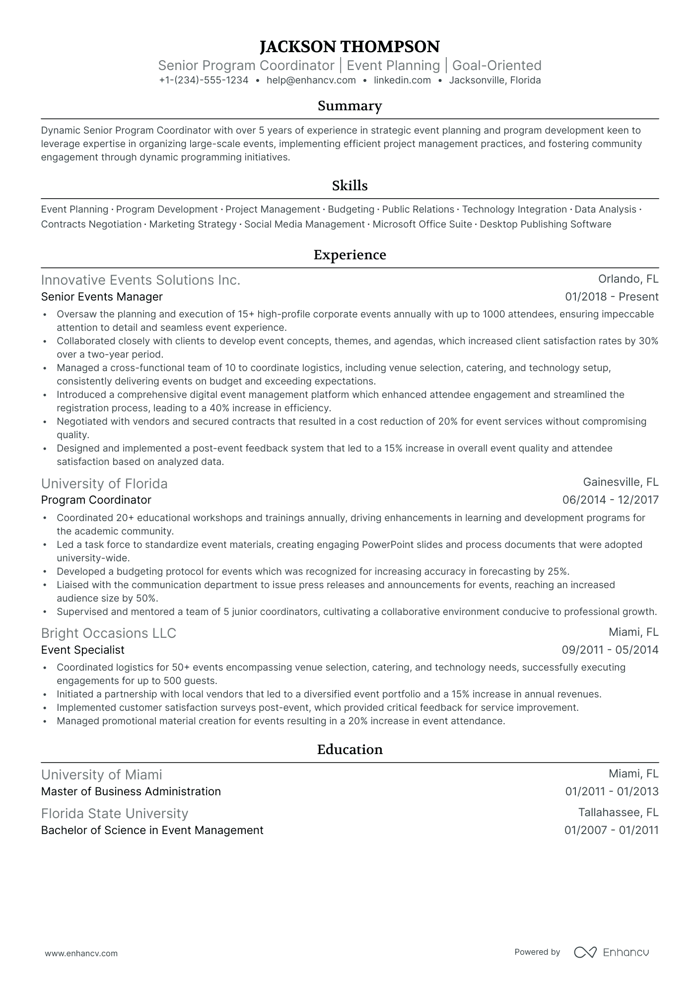 5 Program Director Resume Examples & Guide for 2024