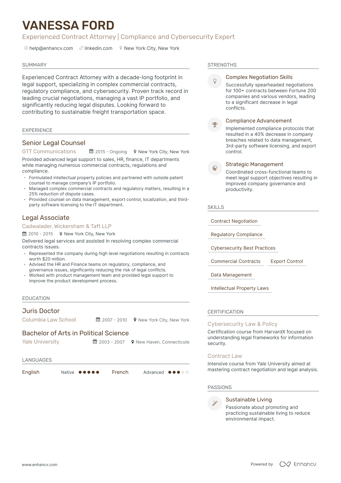 5 Contract Attorney Resume Examples & Guide for 2023