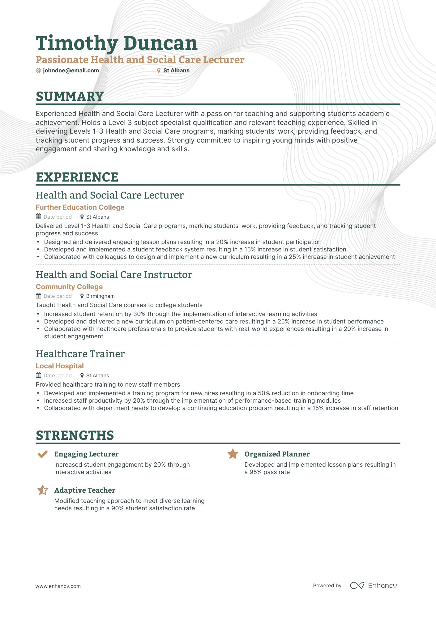 5 Lecturer Resume Examples & Guide for 2023