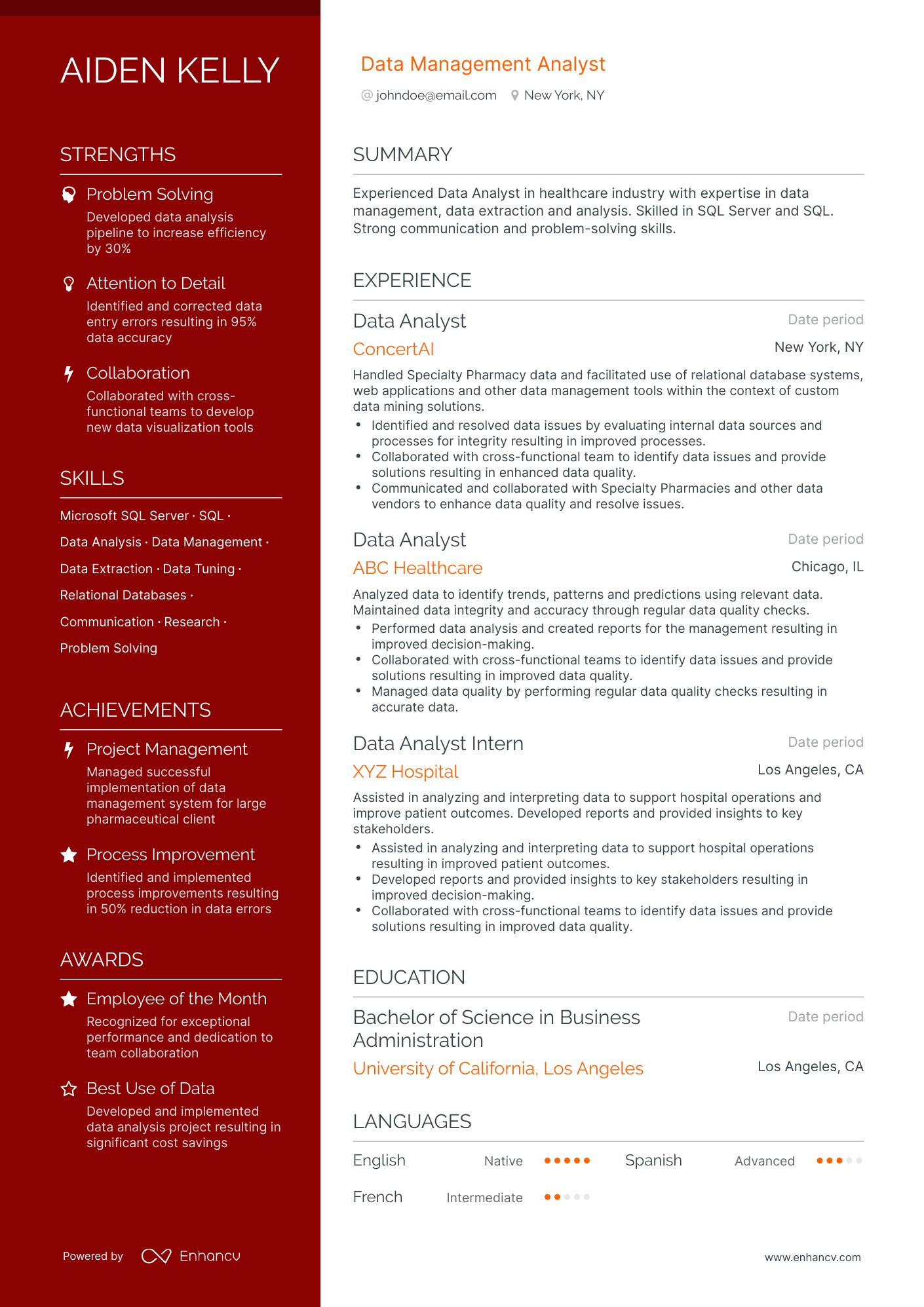 20 Data Analyst Resume Examples & Guide for 2024