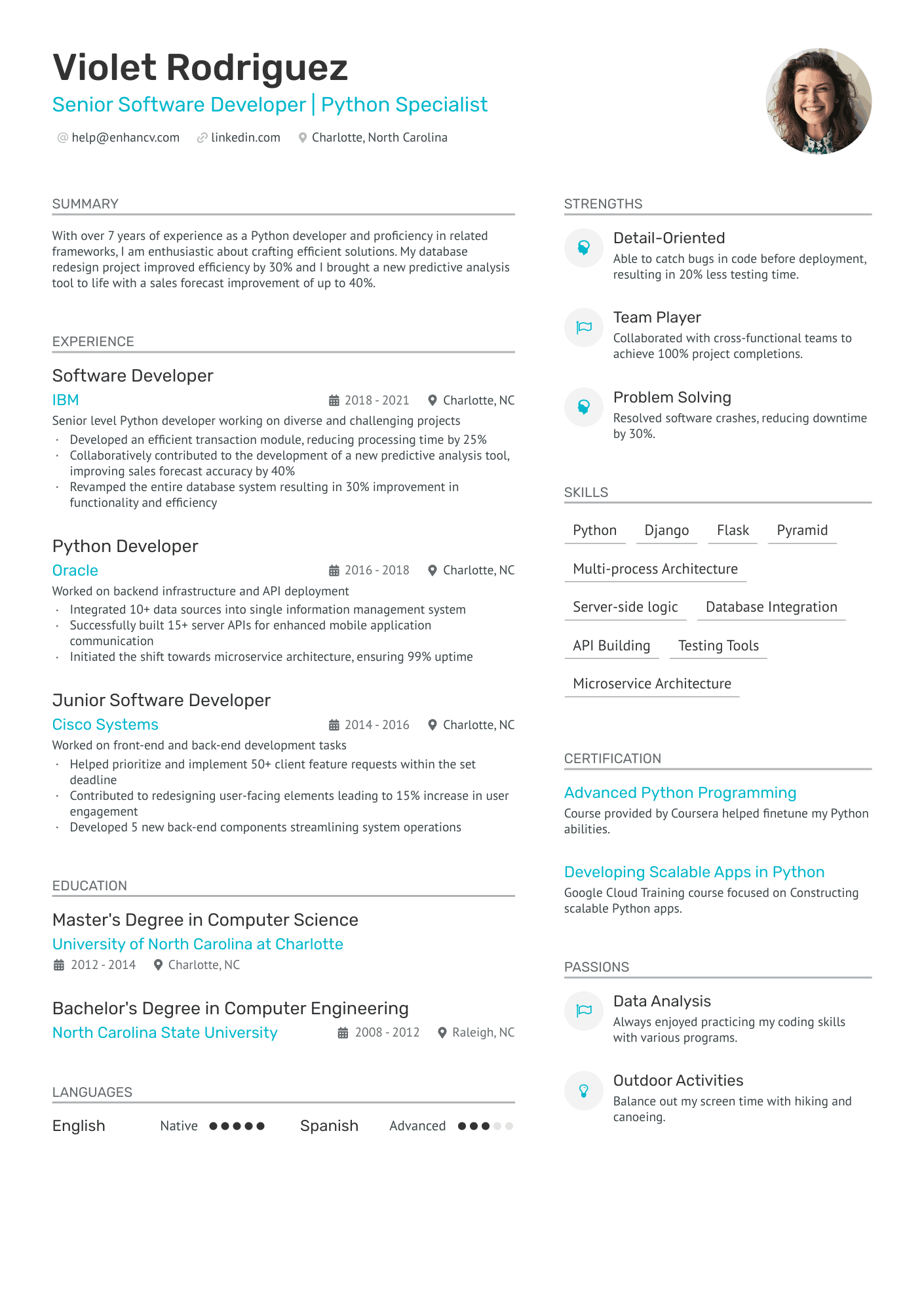 8 Python Developer Resume Examples & Guide for 2024