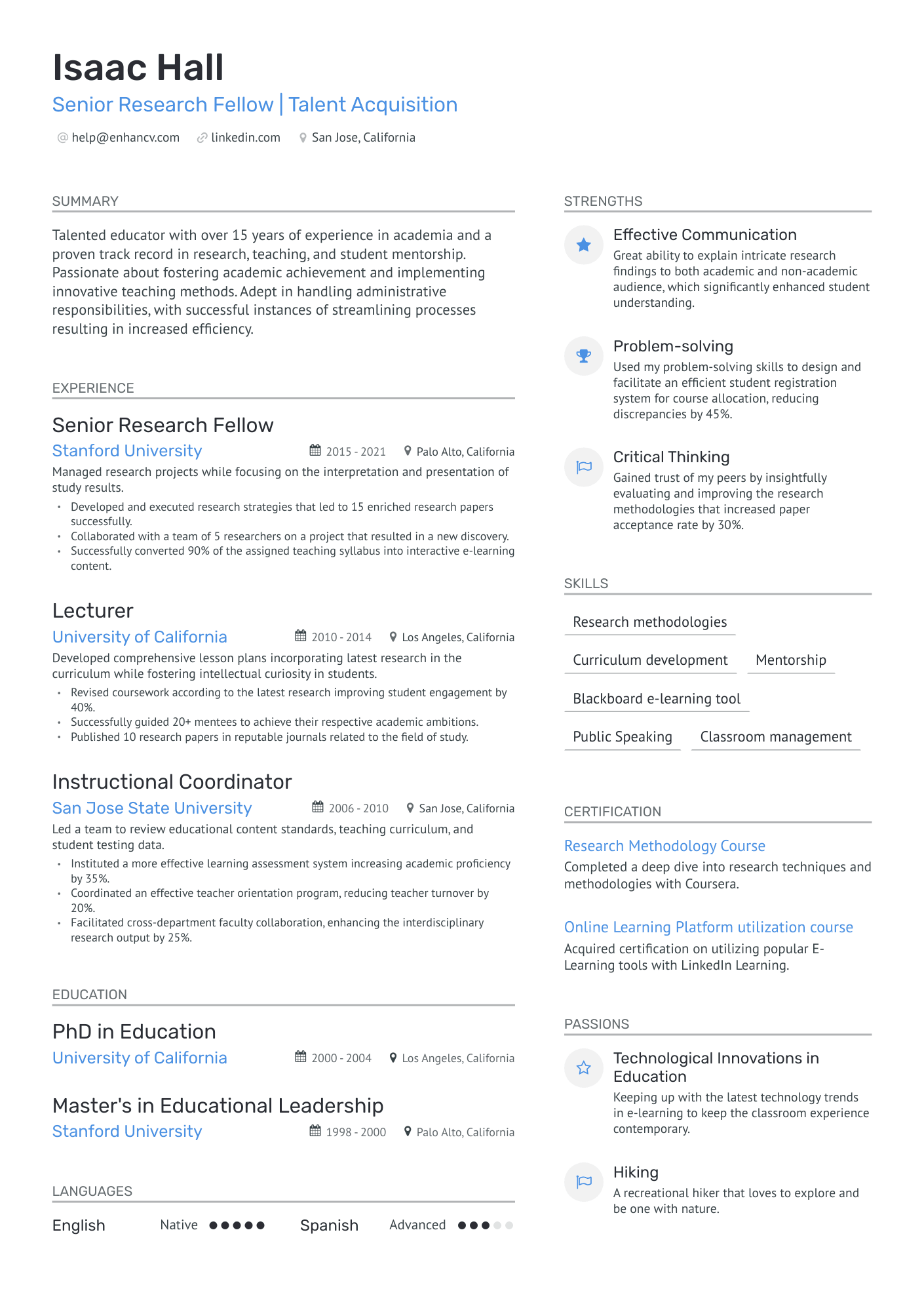 6 Professor Resume Examples & Guide for 2024