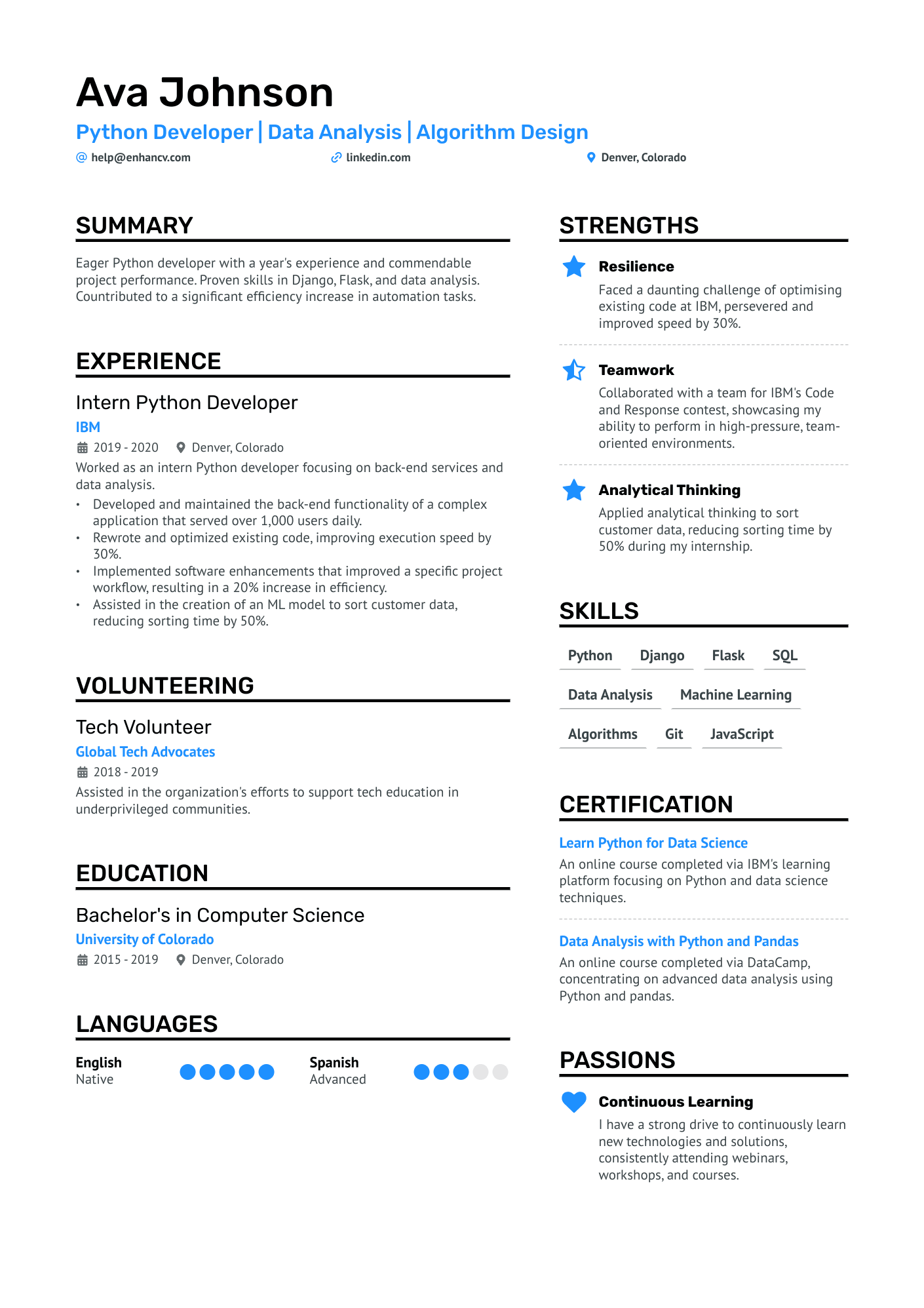 8 Python Developer Resume Examples & Guide for 2024