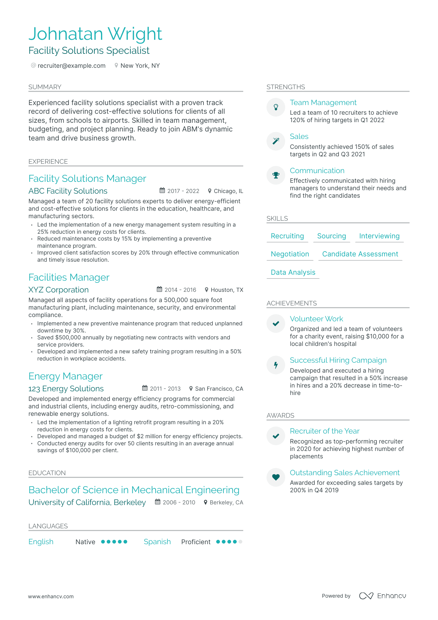 15 Recruiter Resume Examples & Guide for 2023