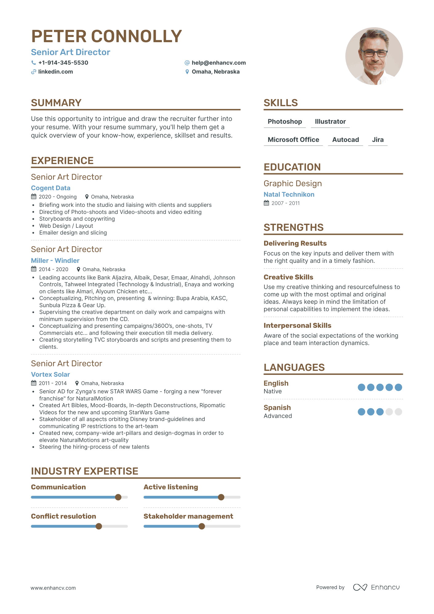 Senior Art Director Resume Examples & Guide for 2023 (Layout, Skills ...