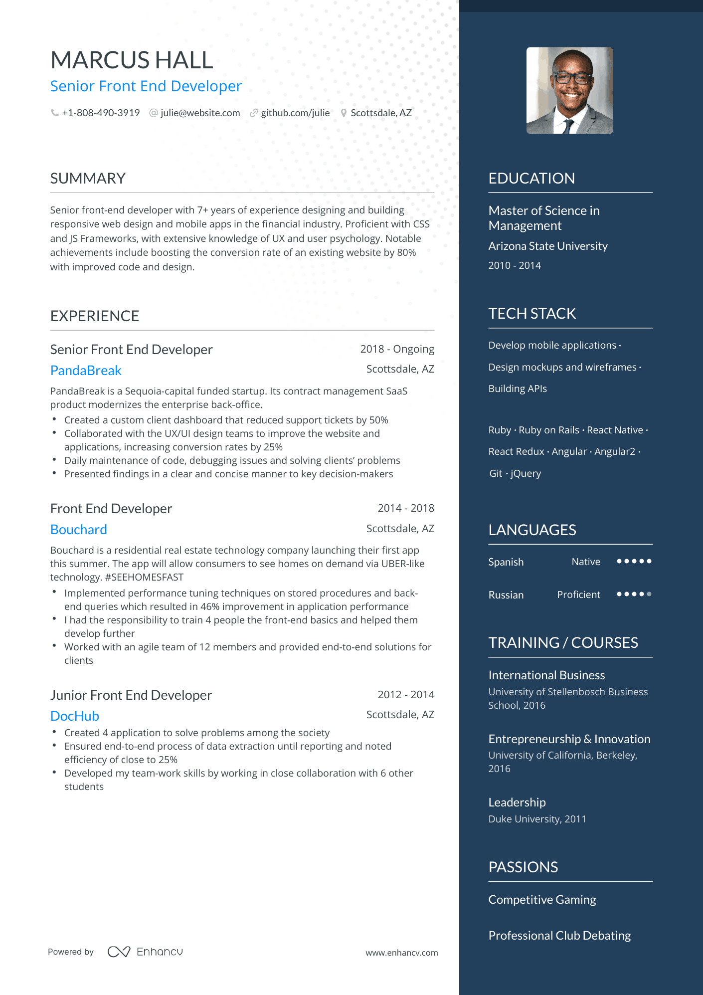 7 Front End Developer Resume Examples for 2023